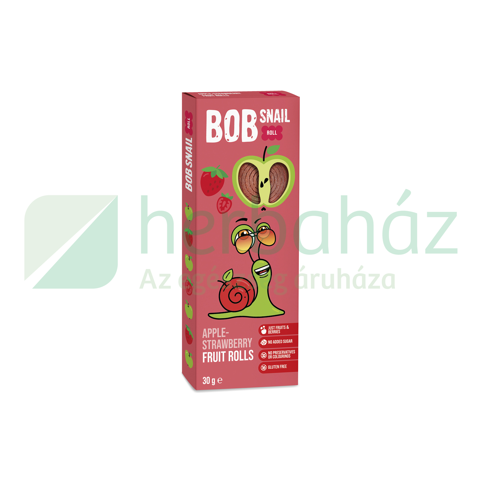 GLUTÉNMENTES BOB SNAIL GYÜMÖLCSTEKERCS ALMA-EPER 30G