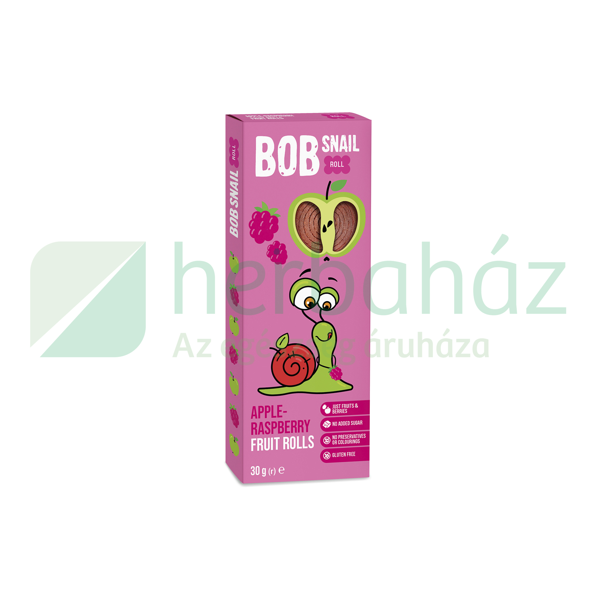 GLUTÉNMENTES BOB SNAIL GYÜMÖLCSTEKERCS ALMA-MÁLNA 30G