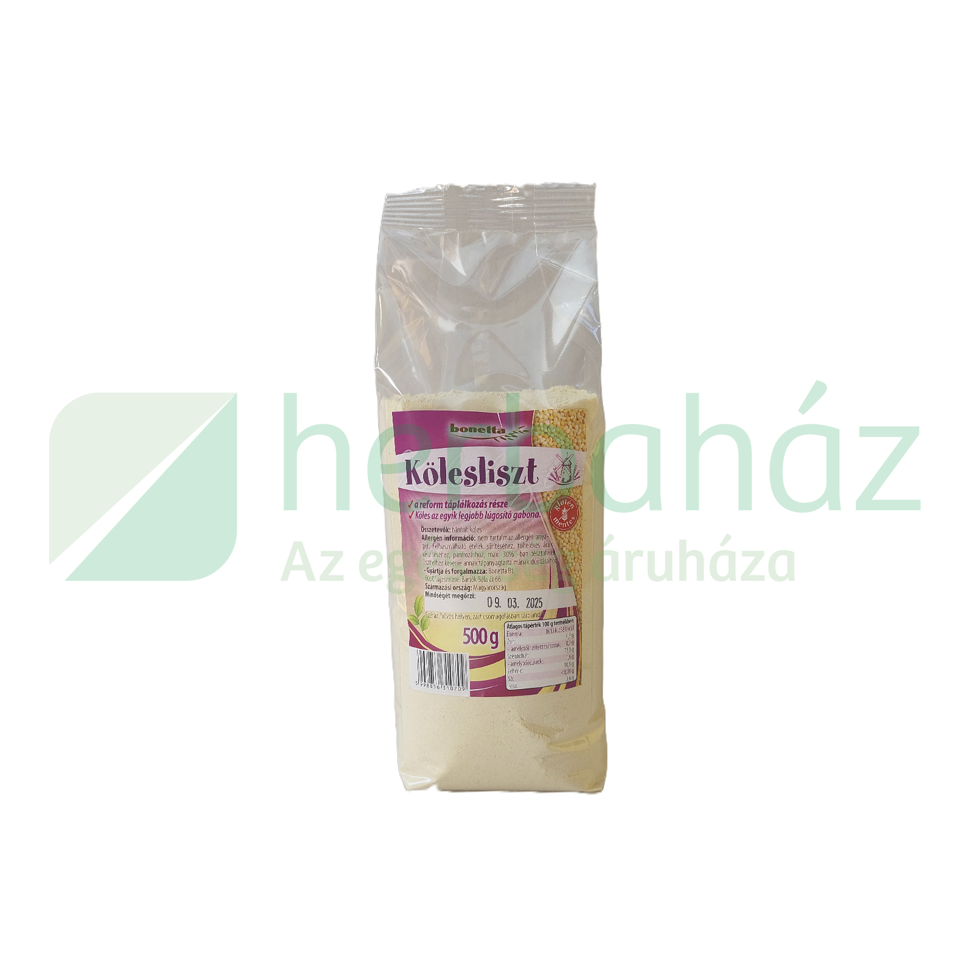 GLUTÉNMENTES BONETTA KÖLESLISZT 500G