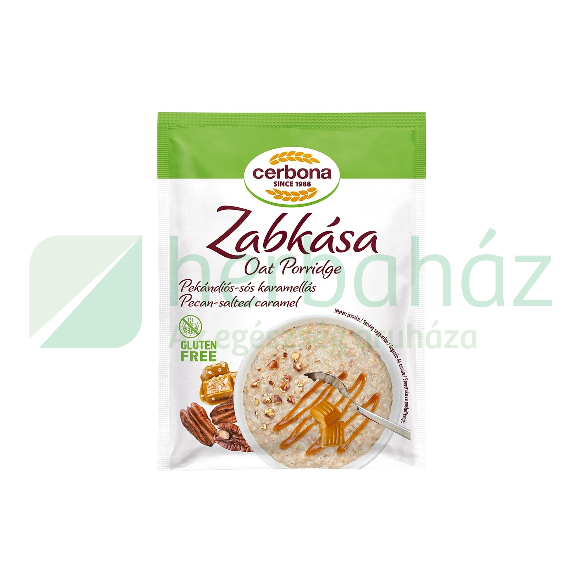 GLUTÉNMENTES CERBONA ZABKÁSA PEKÁNDIÓS-SÓS KARAMELLÁS 50G