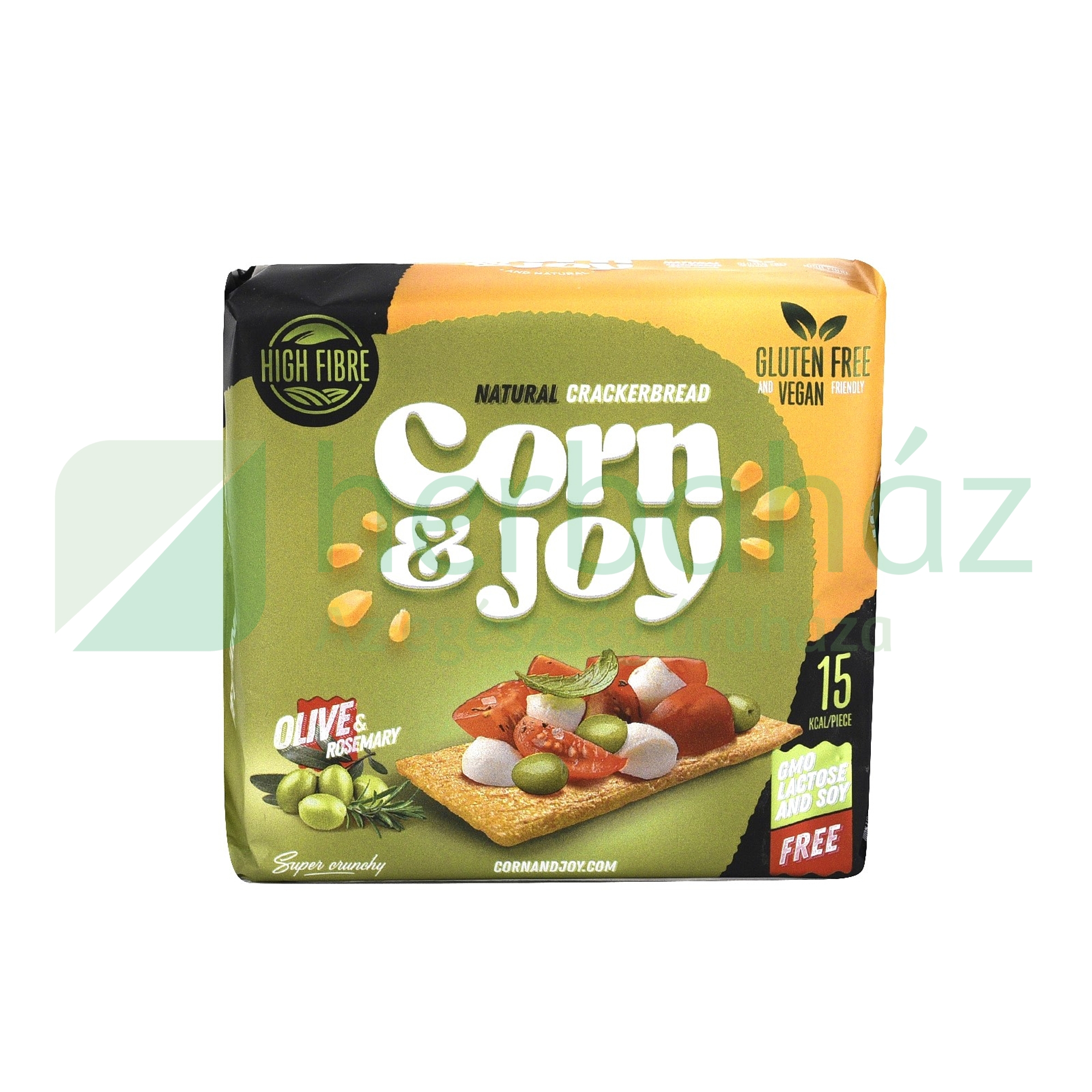 GLUTÉNMENTES CORN&JOY EXTRUDÁLT KENYÉR ROZMARING, OLÍVA 80G