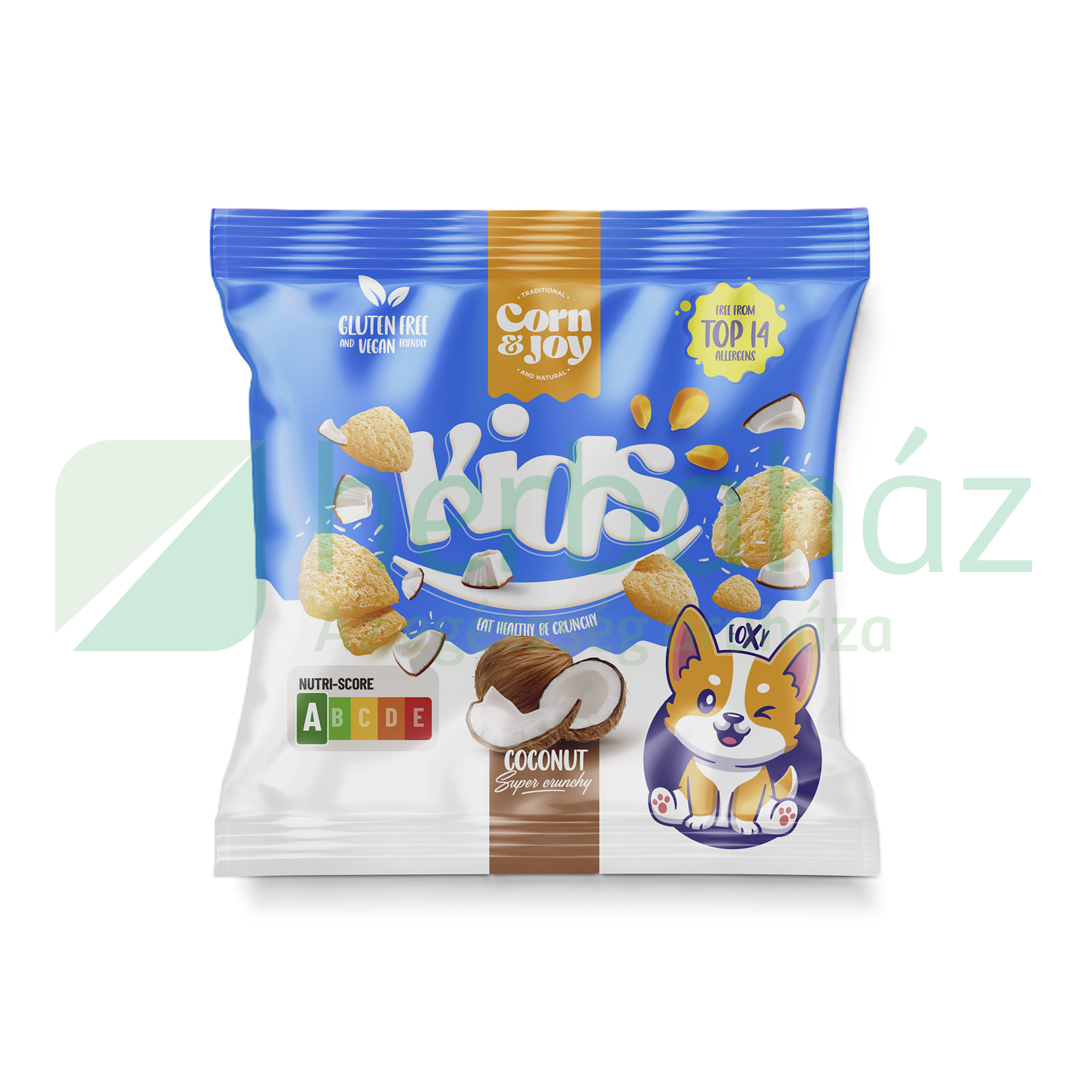 GLUTÉNMENTES CORN&JOY KIDS SNACK KÓKUSZ 40G