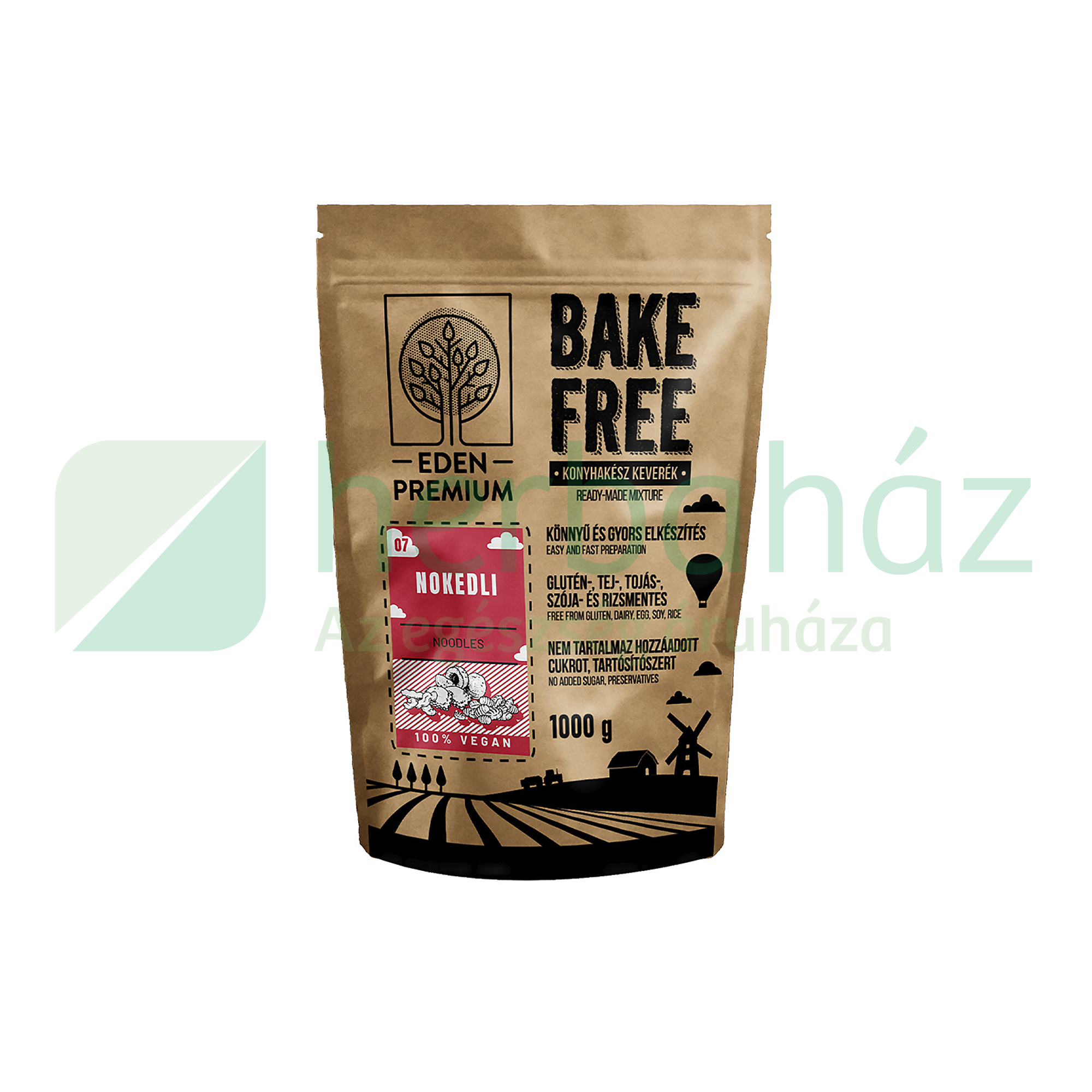 GLUTÉNMENTES ÉDEN PRÉMIUM BAKE-FREE NOKEDLI LISZTKEVERÉK 1000G