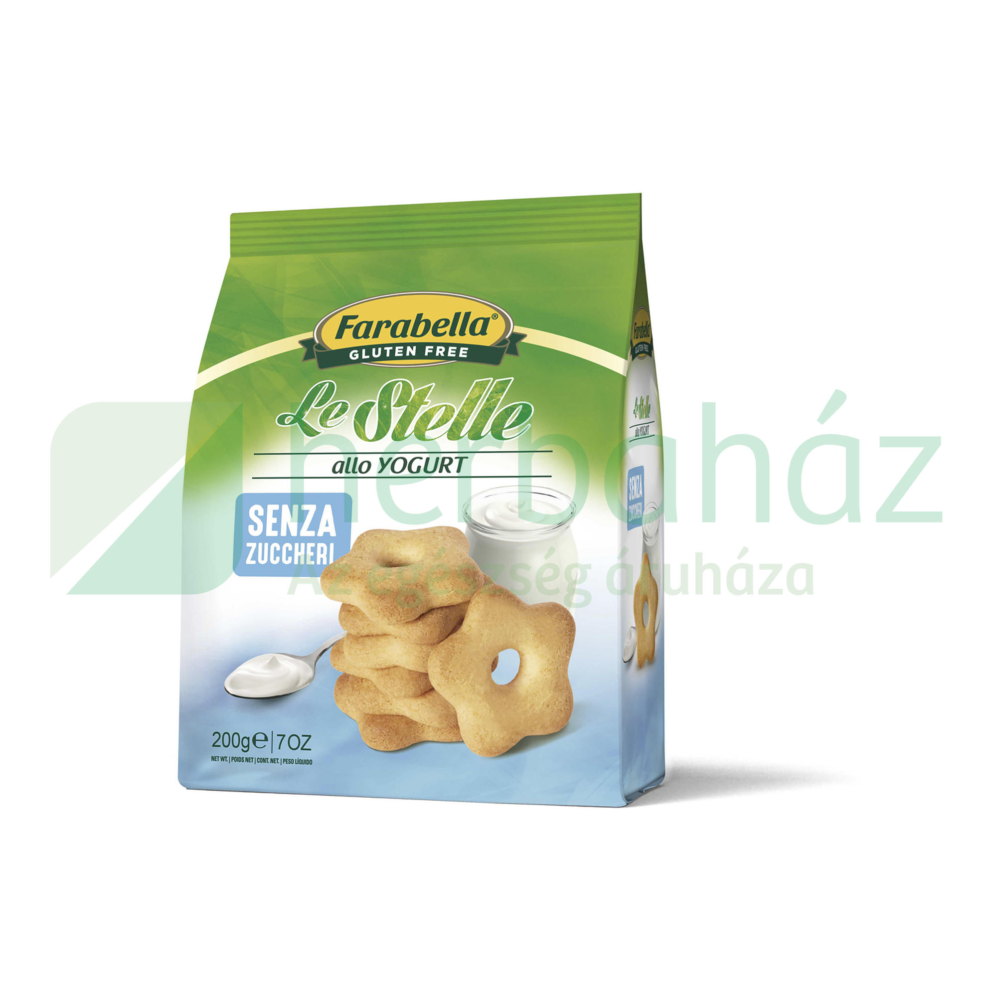 GLUTÉNMENTES FARABELLA STELLE CSILLAG ALAKÚ KEKSZ JOGHURTTAL CUKORMENTES 200G
