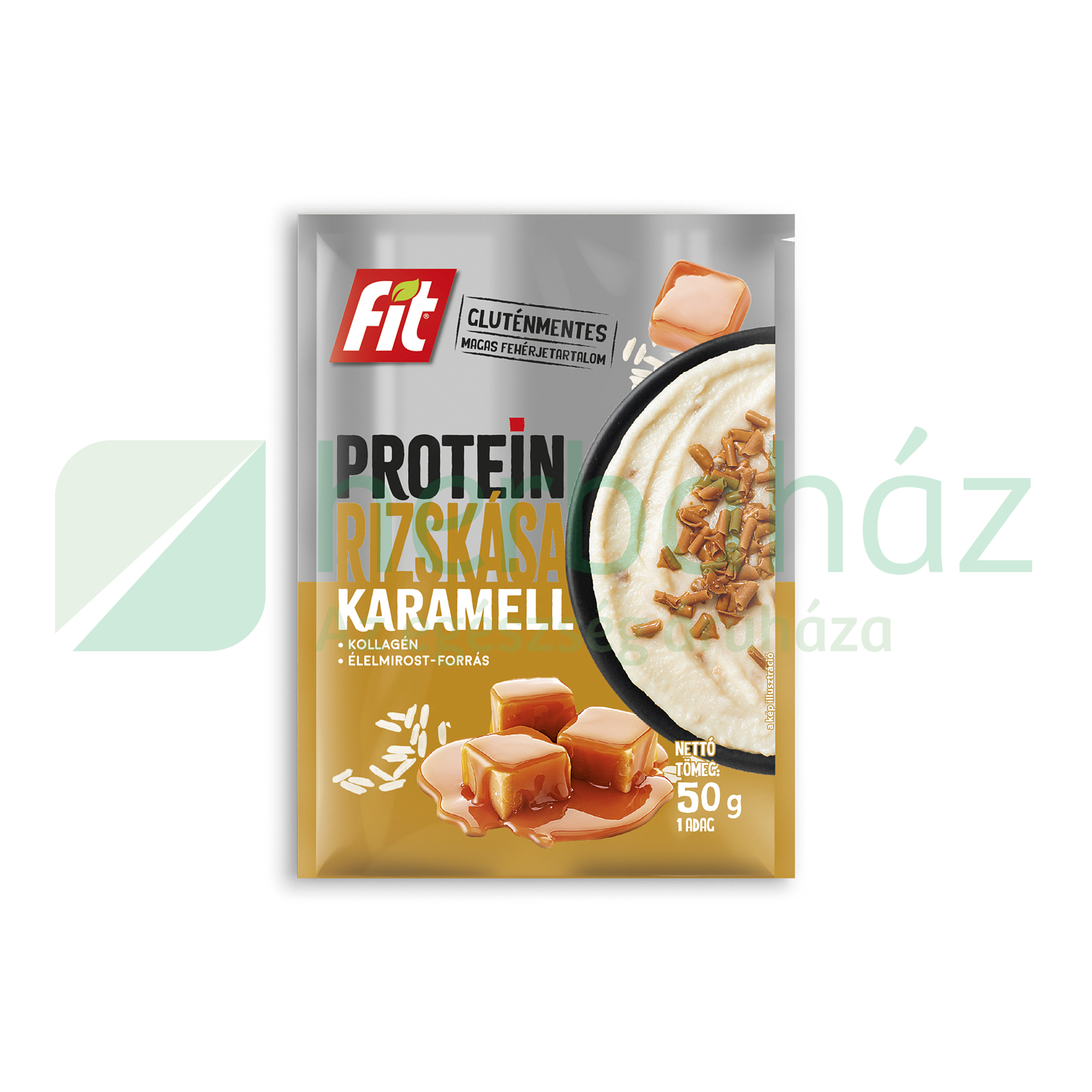 GLUTÉNMENTES FIT PROTEIN RIZSKÁSA KARAMELL 50G