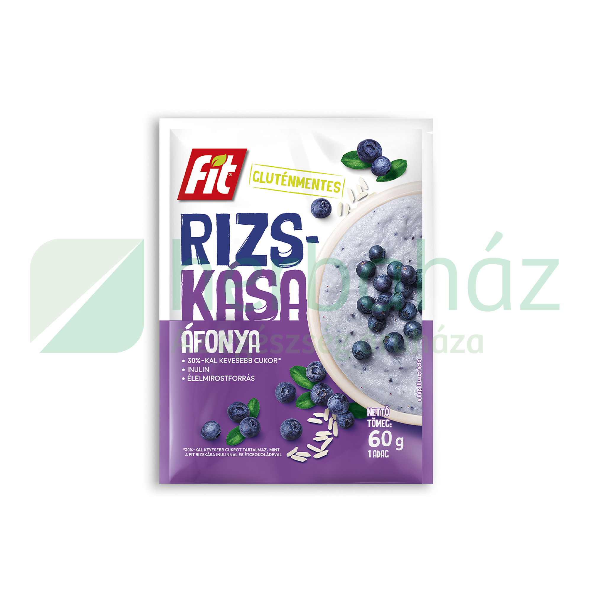 GLUTÉNMENTES FIT RIZSKÁSA ÁFONYÁVAL 60G