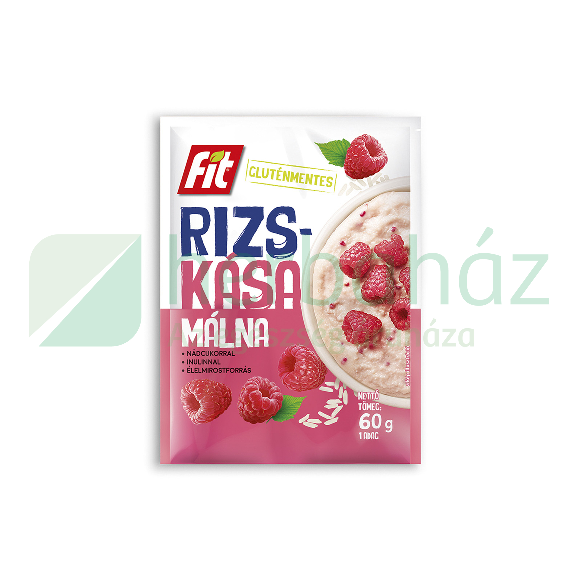 GLUTÉNMENTES FIT RIZSKÁSA MÁLNÁS NÁDCUKORRAL ÉS INULINNAL 60G