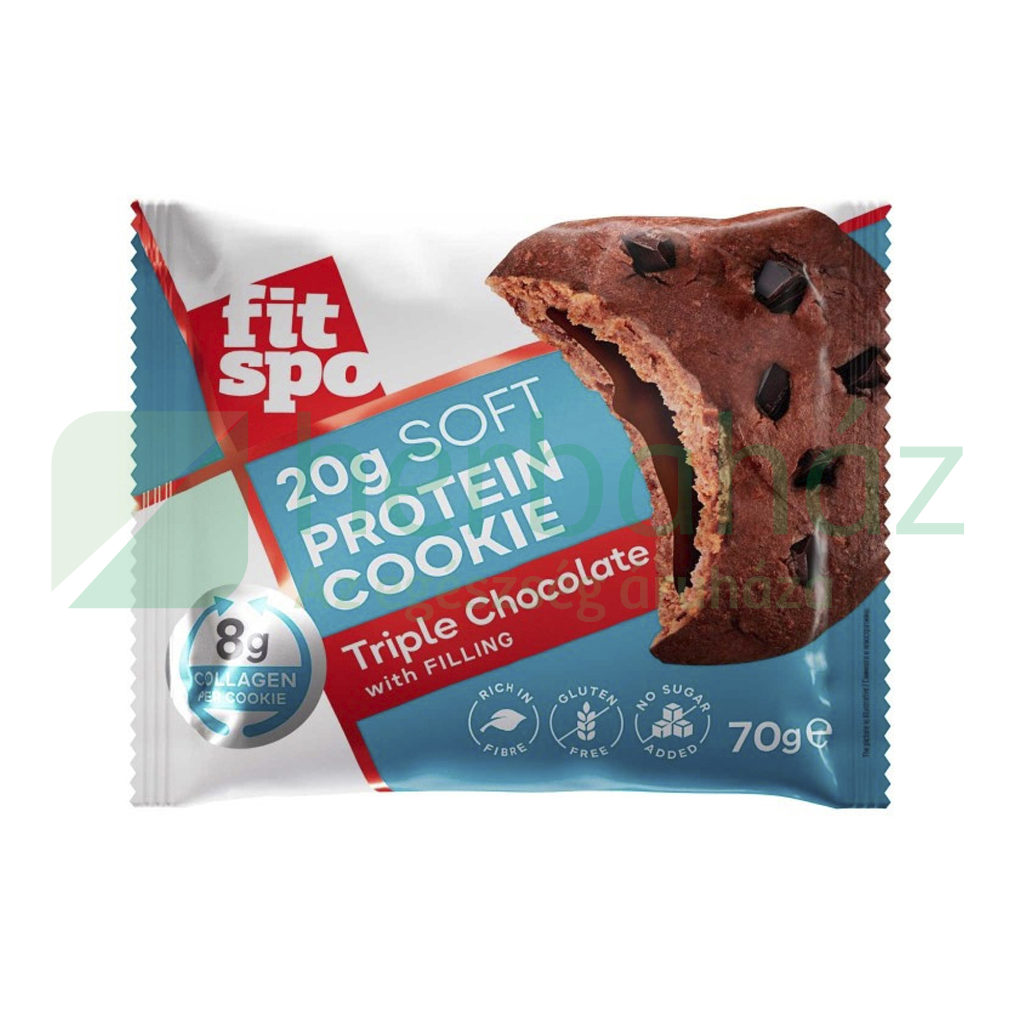 GLUTÉNMENTES FITSPO PROTEIN, KOLLAGÉN SÜTI - TRIPLA CSOKOLÁDÉ 70G