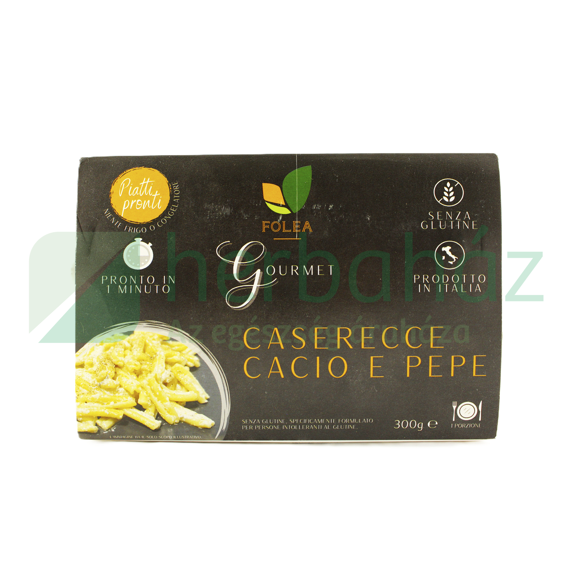 GLUTÉNMENTES FOLEA GOURMET CASERECCE CACIO E PEPE-BORSOS SAJTOS TÉSZTA 300G