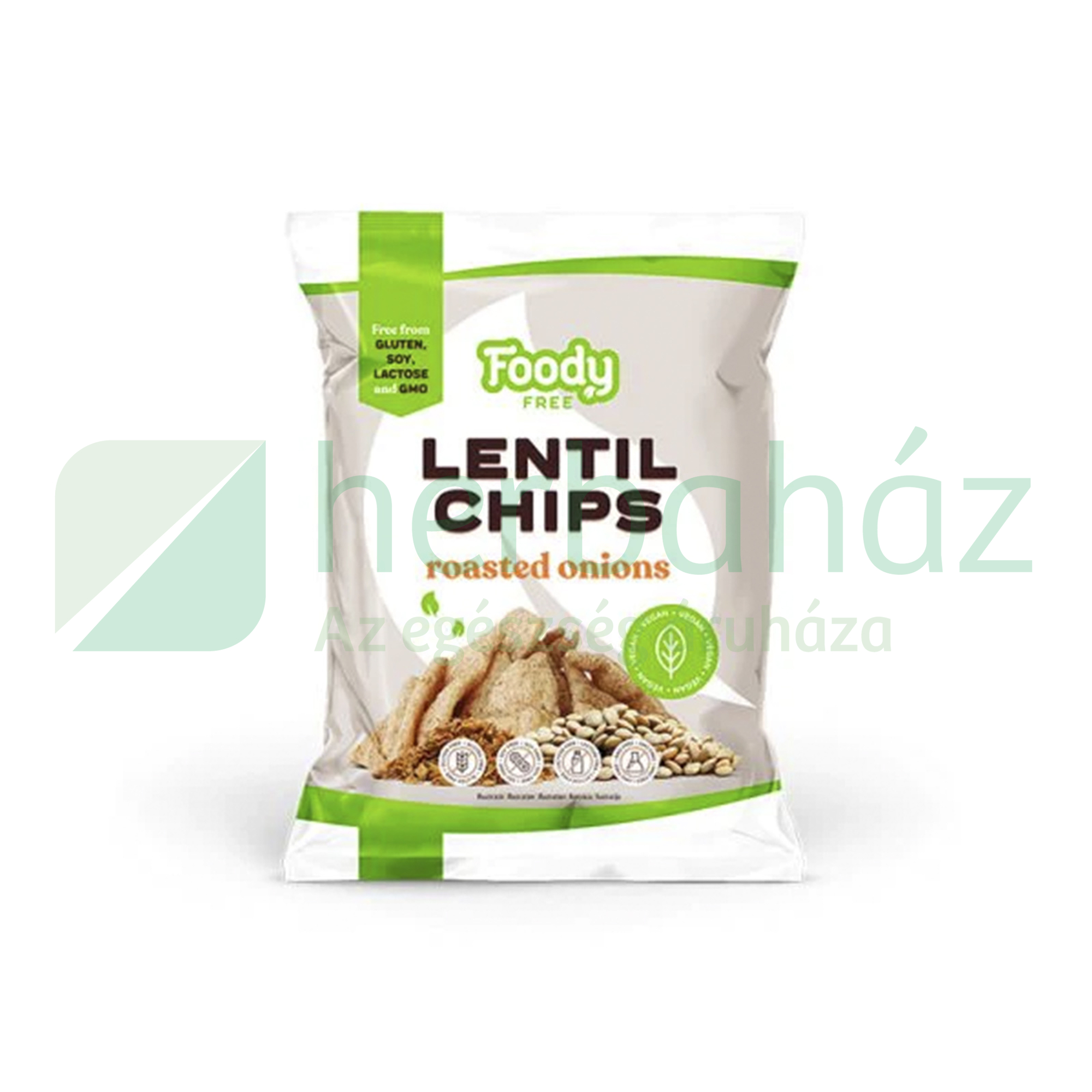 GLUTÉNMENTES FOODY FREE LENCSE CHIPS SÜLTHAGYMÁVAL 50G