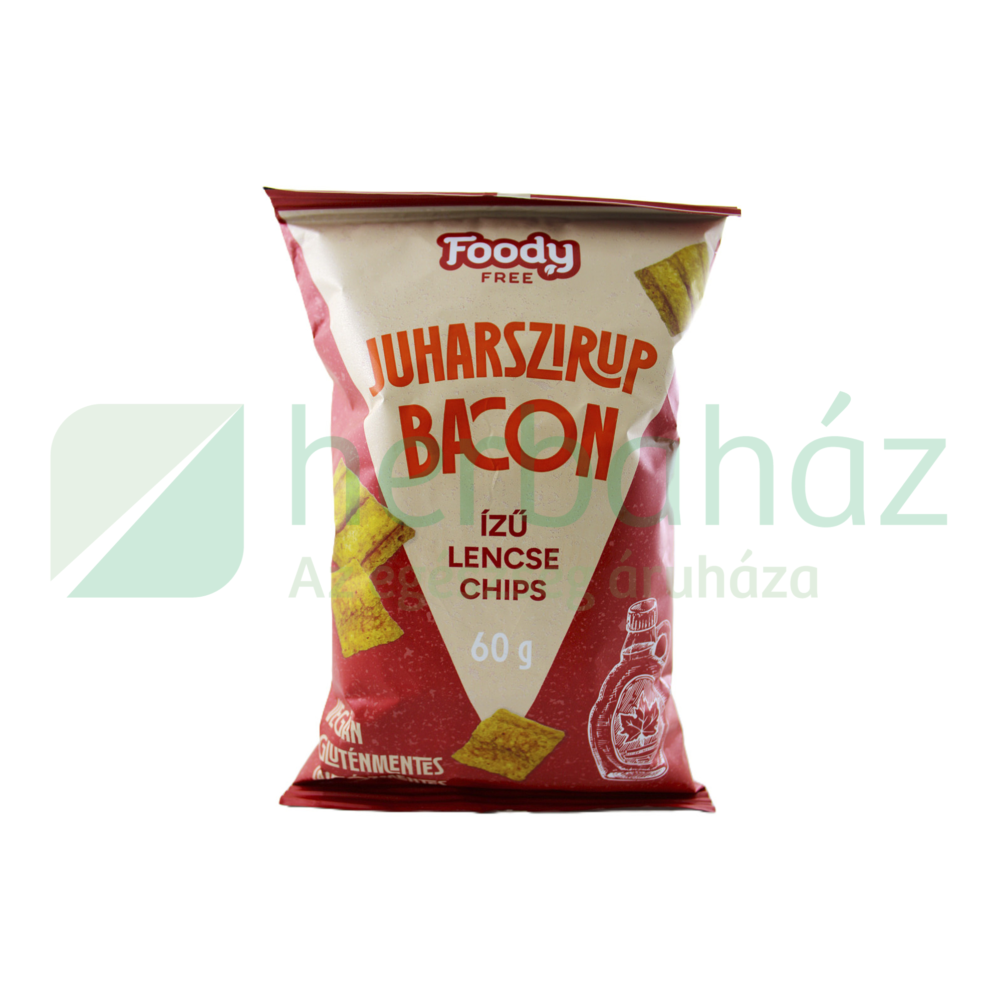 GLUTÉNMENTES FOODY FREE LENCSECHIPS JUHARSZIRUP BACON ÍZ 60G
