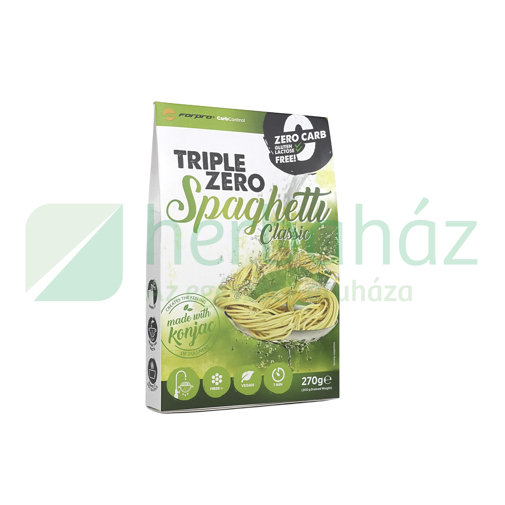 GLUTÉNMENTES FORPRO TÉSZTA SPAGETTI NULLA KALÓRIA 270G