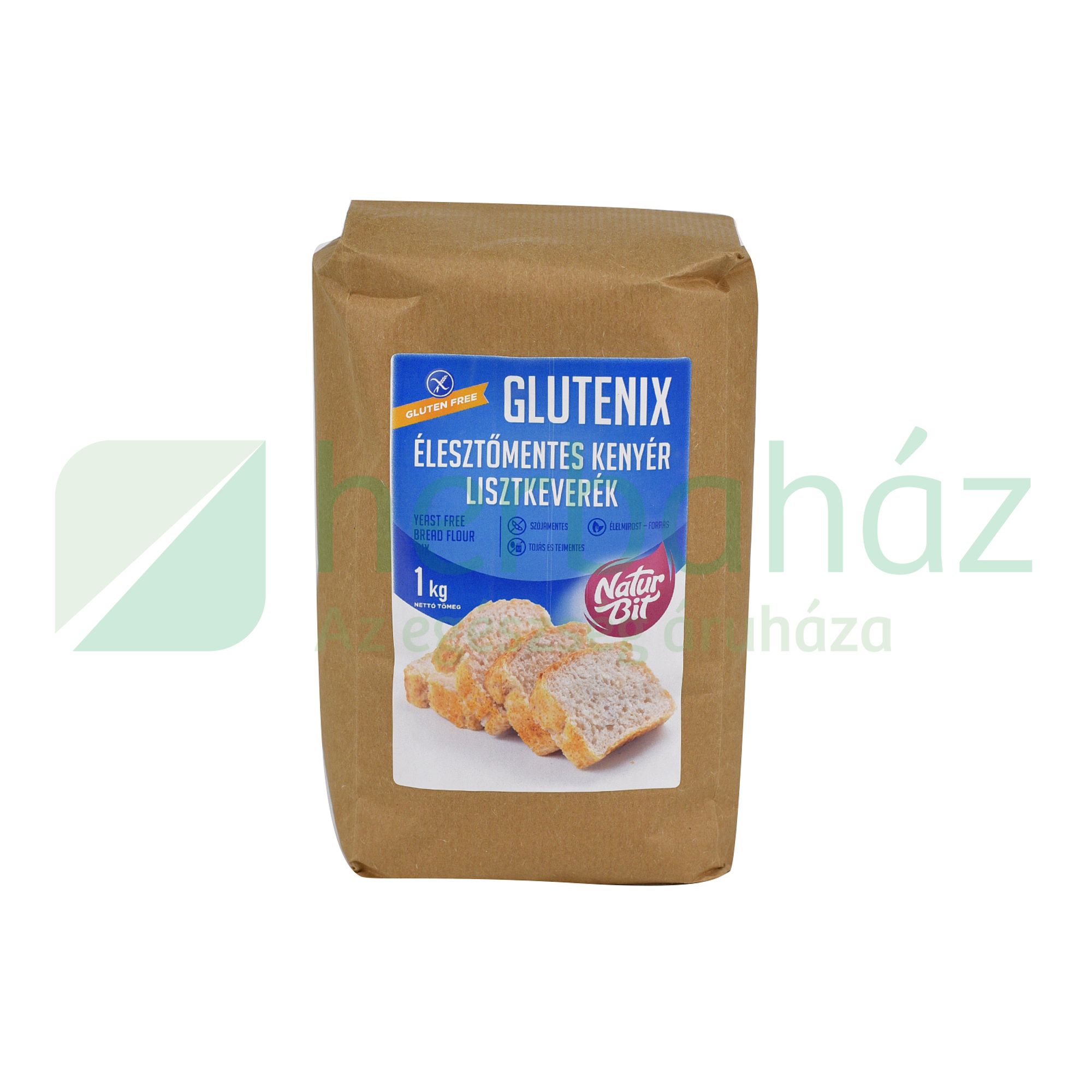 GLUTÉNMENTES GLUTENIX  ÉLESZTŐMENTES KENYÉR LISZTKEVERÉK 1000G