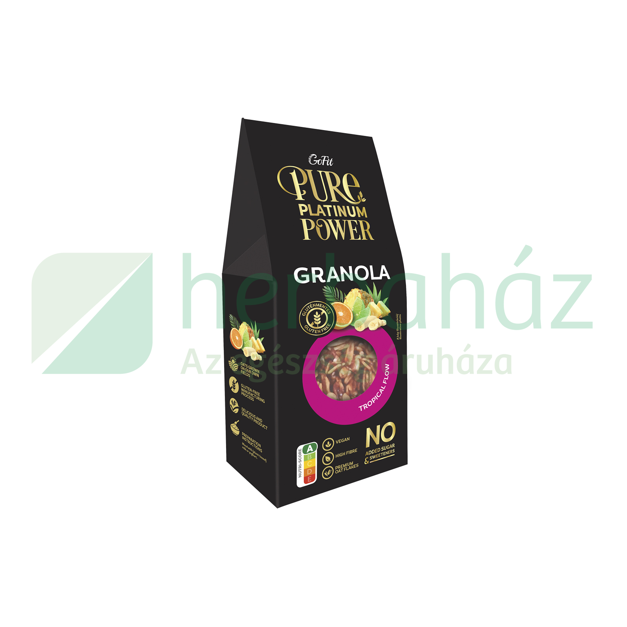 GLUTÉNMENTES GOFIT PURE PLATINUM POWER GRANOLA TRÓPUSI 225G