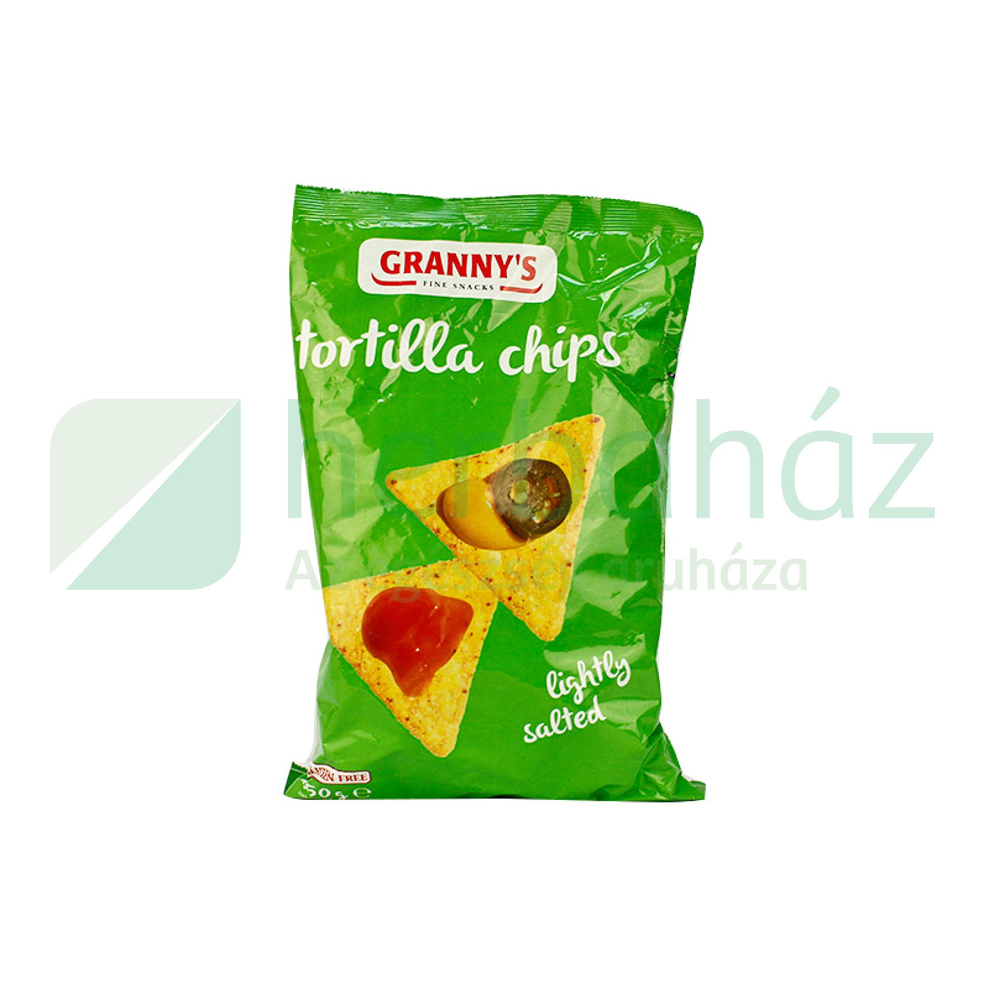 GLUTÉNMENTES GRANNYS NATÚR TORTILLA CHIPS 150G