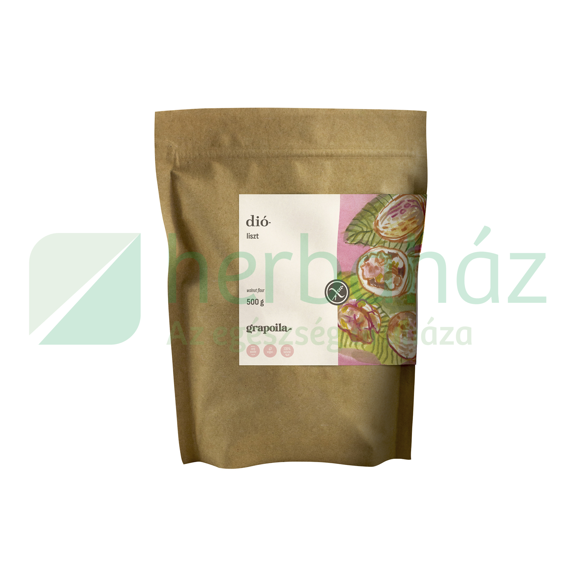 GLUTÉNMENTES GRAPOILA DIÓLISZT 500G