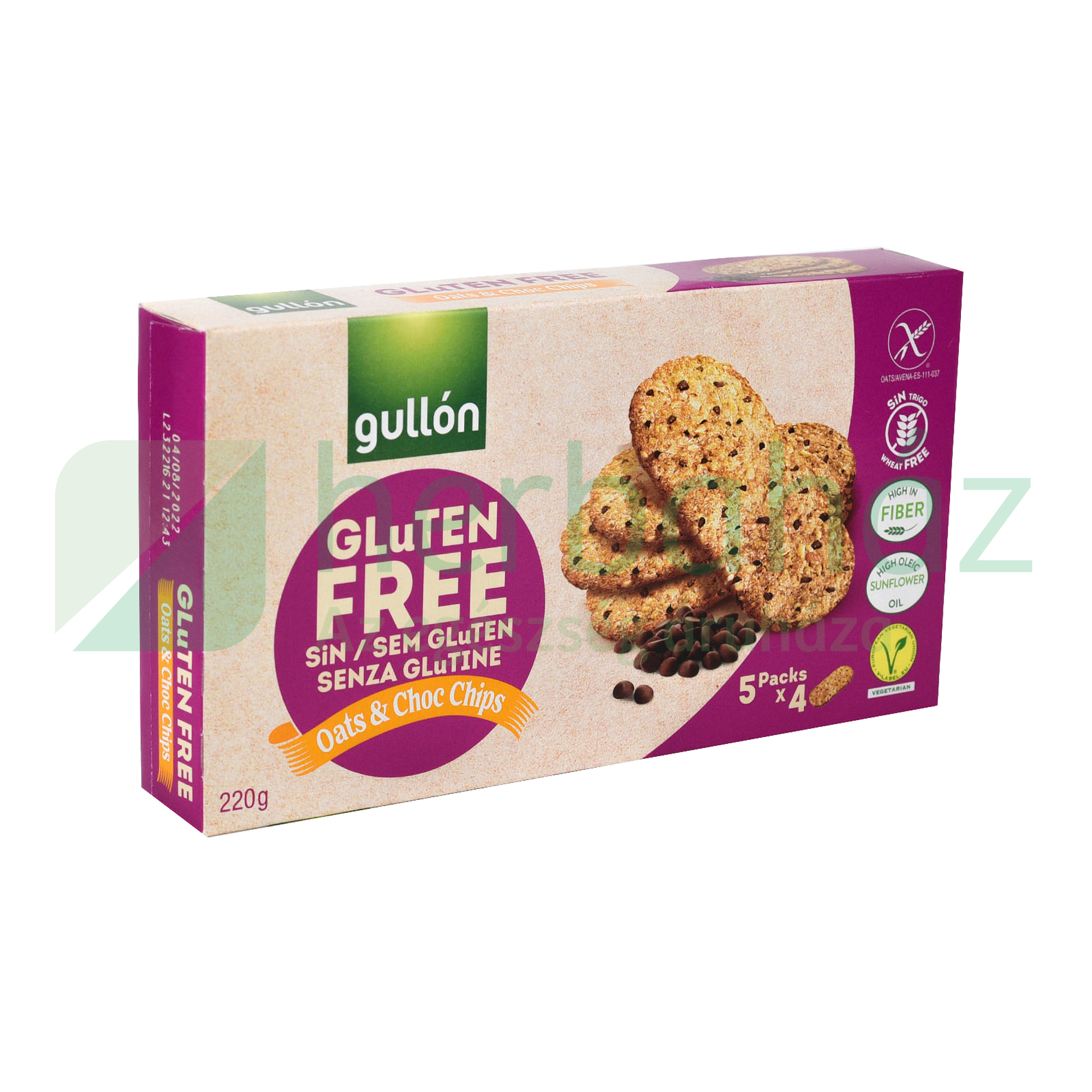 GLUTÉNMENTES GULLON ZAB-CSOKOLÁDÉ KEKSZ 220G