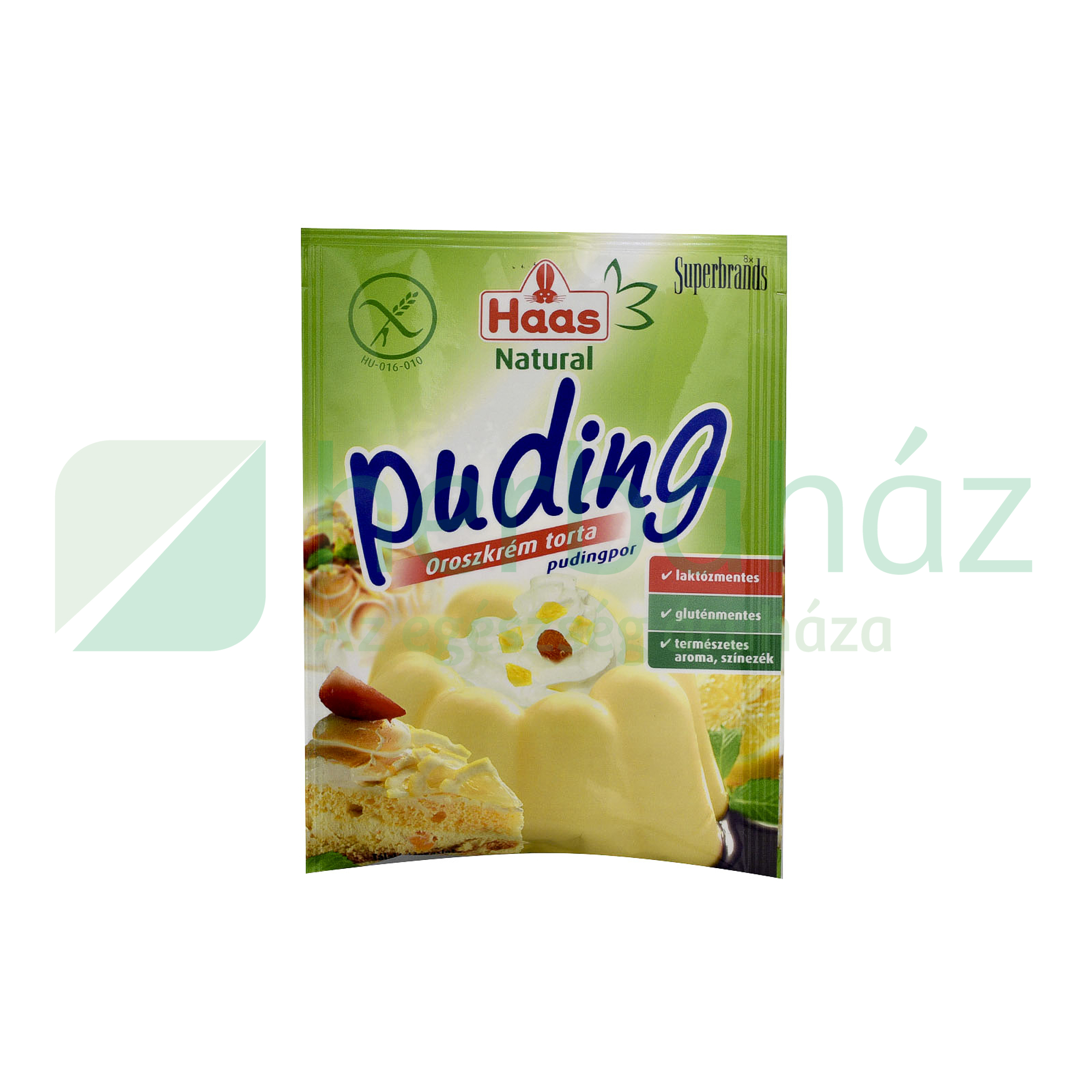 GLUTÉNMENTES HAAS NATURAL OROSZKRÉM TORTA PUDINGPOR 40G