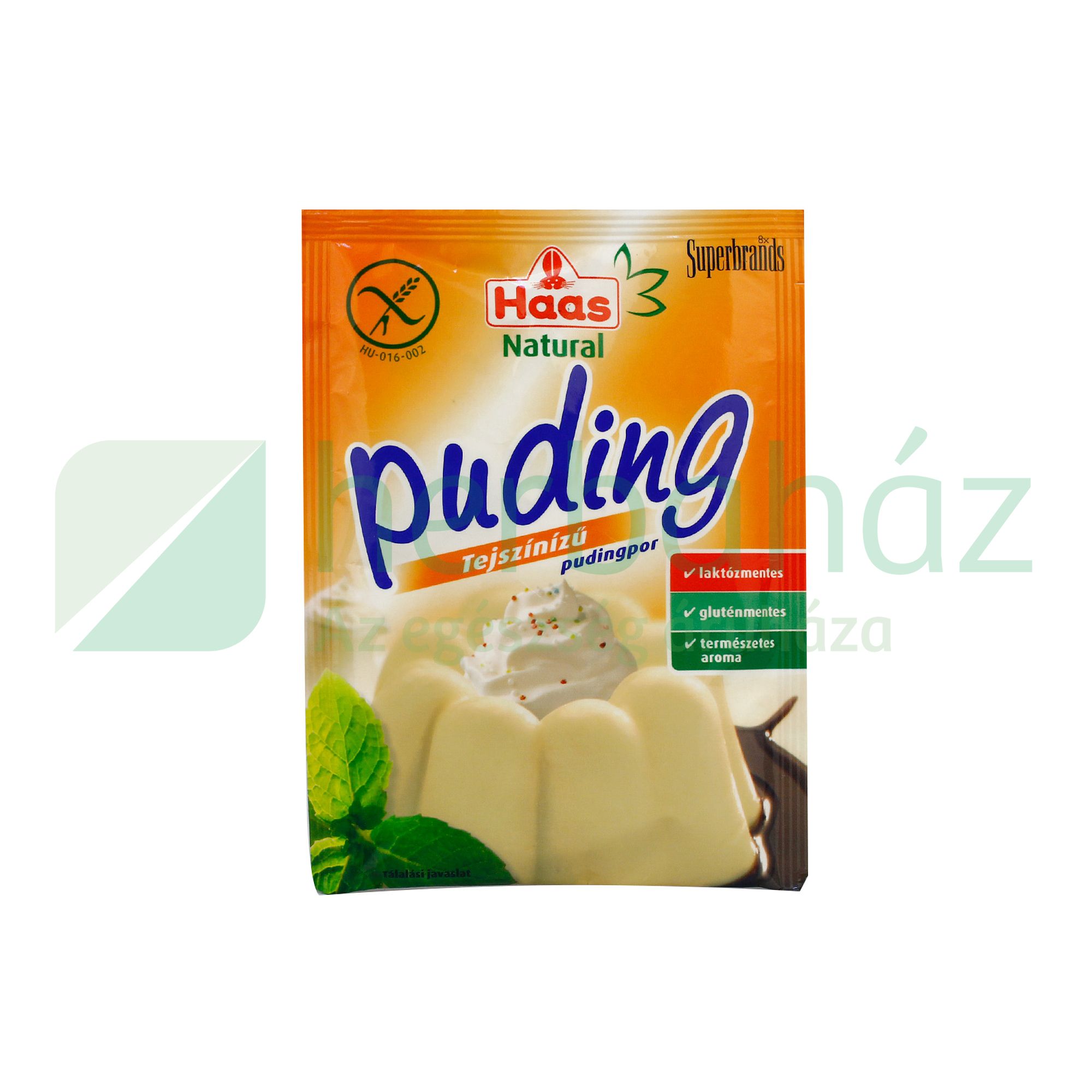 GLUTÉNMENTES HAAS NATURAL PUDINGPOR TEJSZÍNÍZŰ 40G