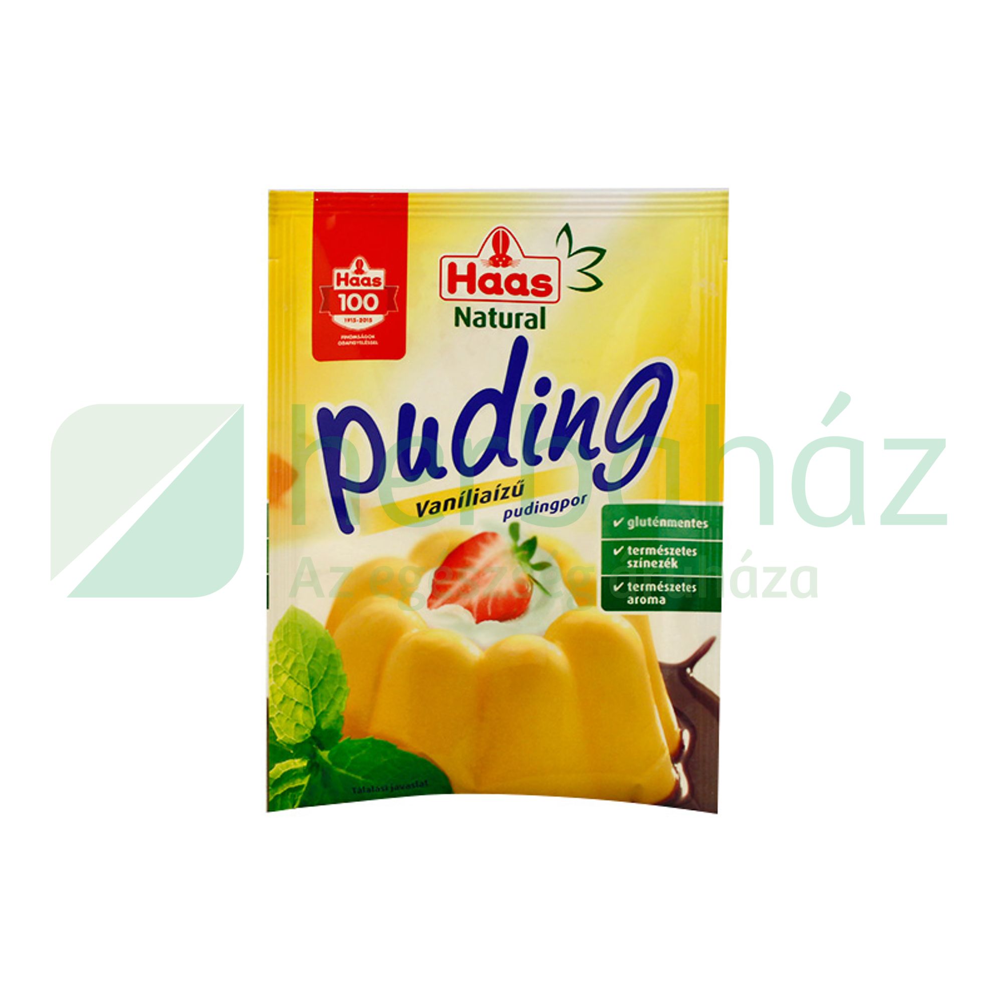 GLUTÉNMENTES HAAS NATURAL PUDINGPOR VANÍLIÁS 40G