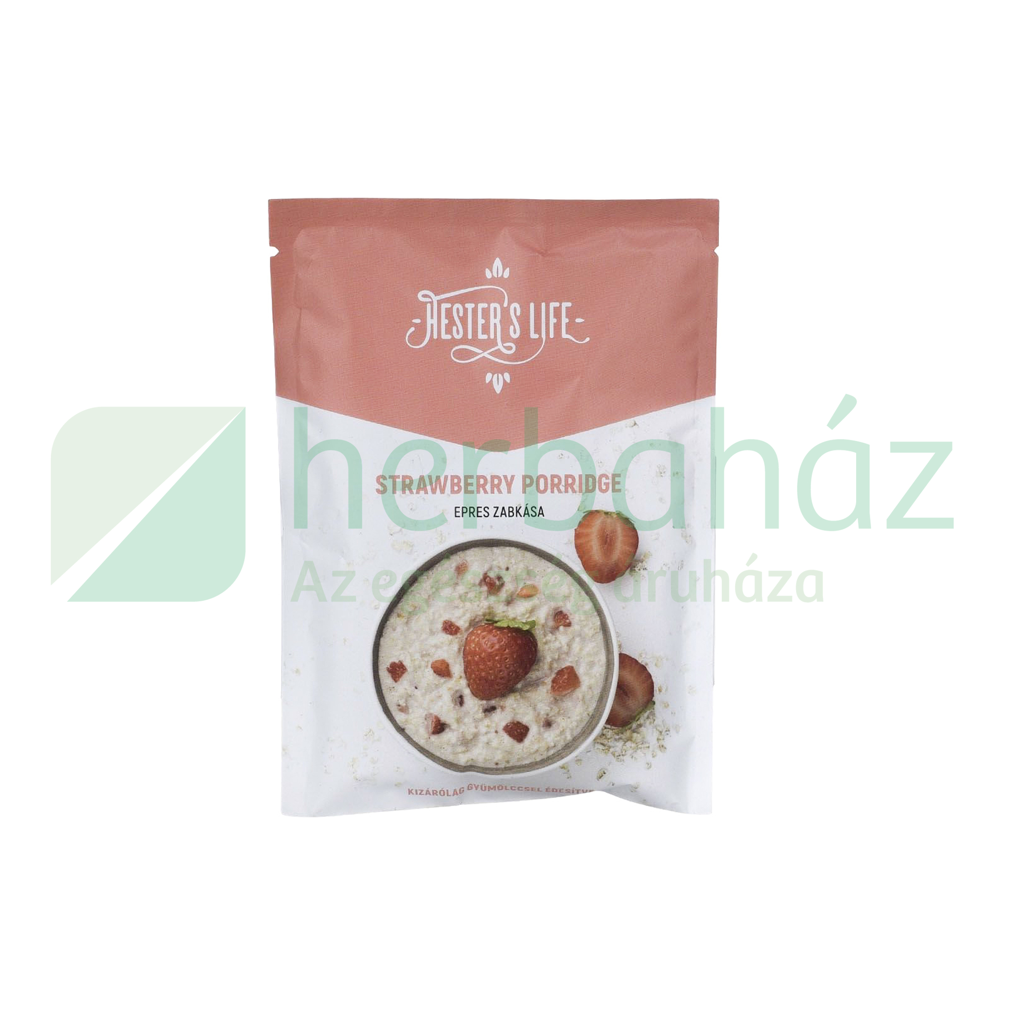 GLUTÉNMENTES HESTERS LIFE STRAWBERRY PORRIDGE-EPRES ZABKÁSA 50G