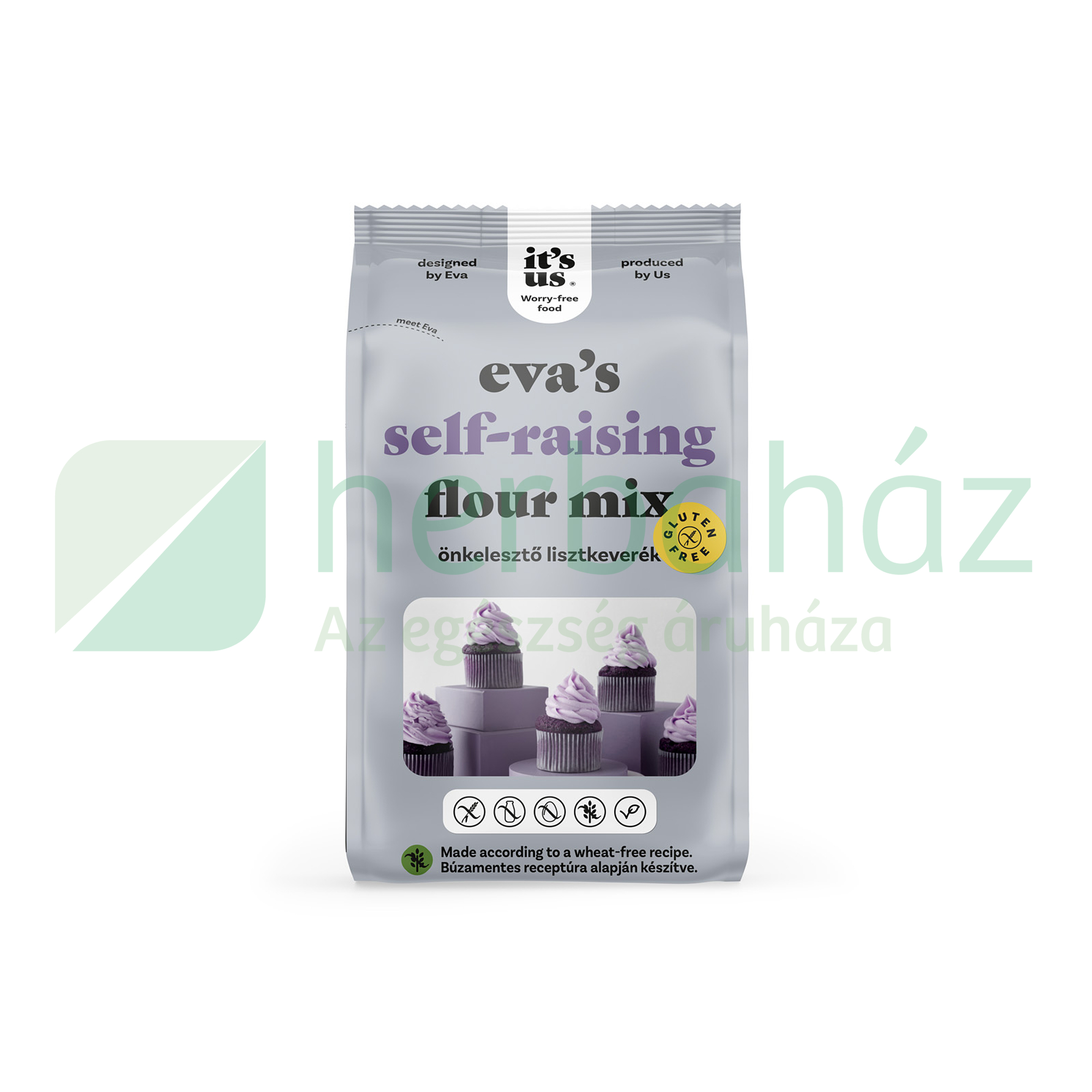 GLUTÉNMENTES ITS US EVAS SELF RAISING - ÖNKELESZTŐ LISZTKEVERÉK 1000G