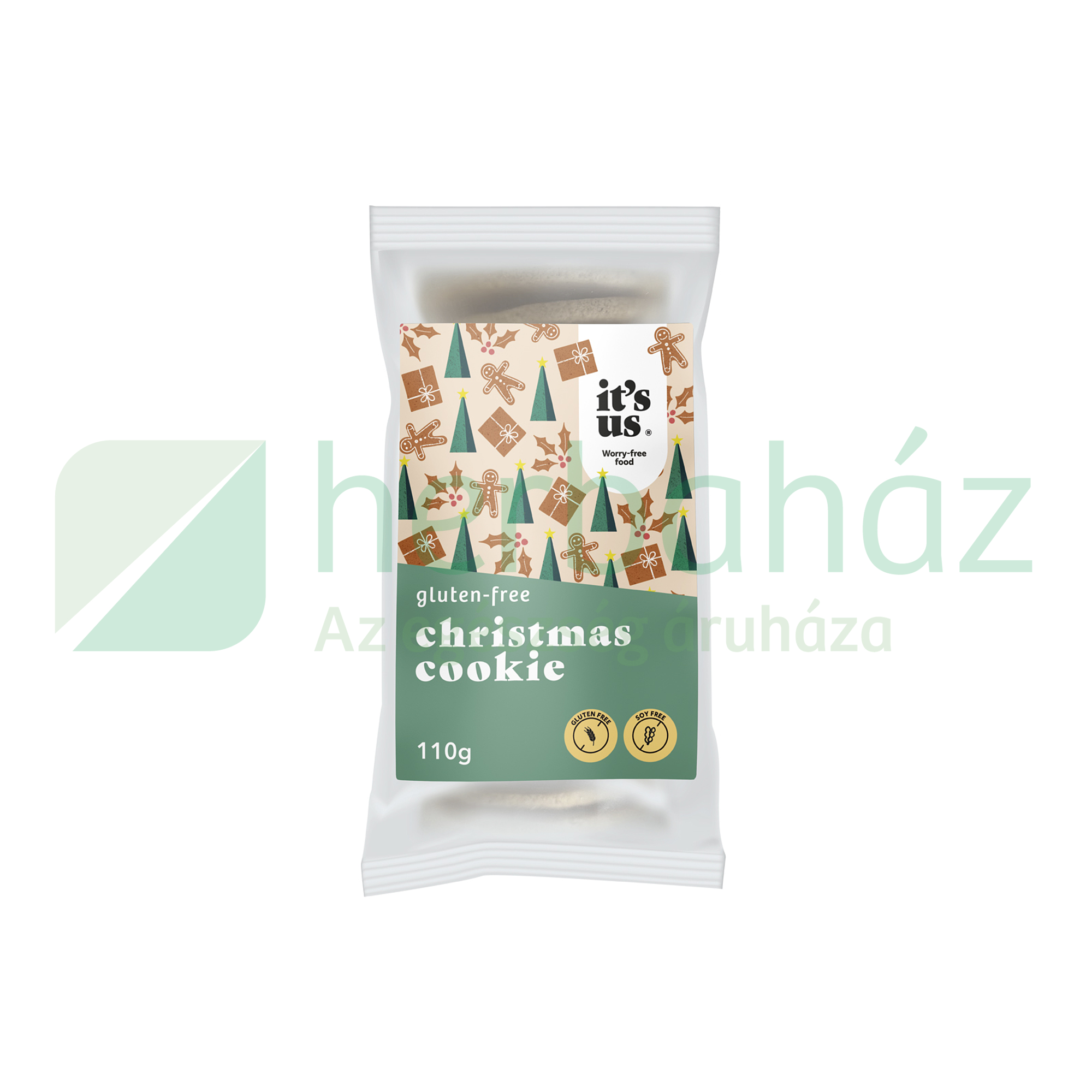 GLUTÉNMENTES ITS US KARÁCSONYI KEKSZ 110G