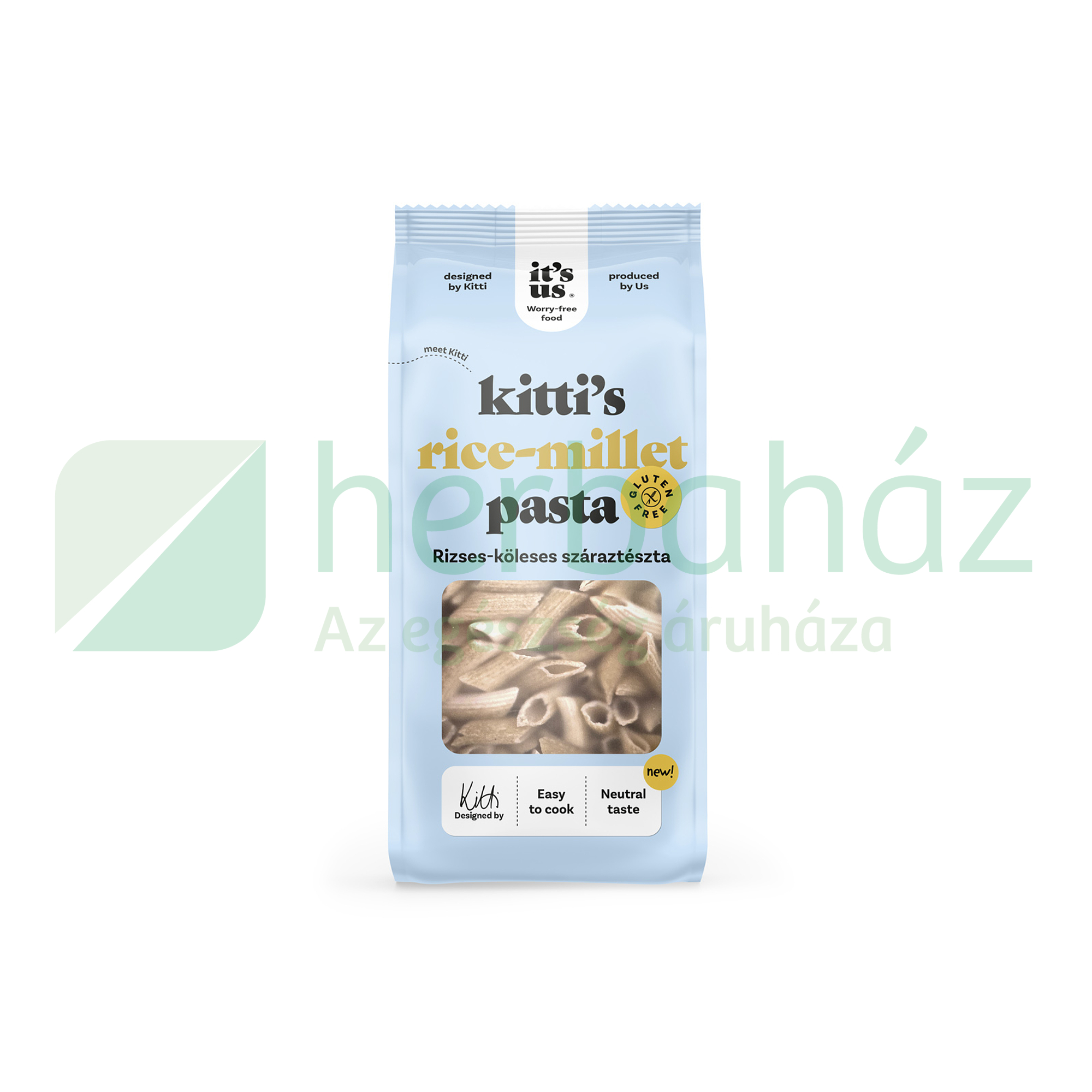 GLUTÉNMENTES ITS US KITTIS RIZSES-KÖLESES PENNE SZÁRAZTÉSZTA 200G