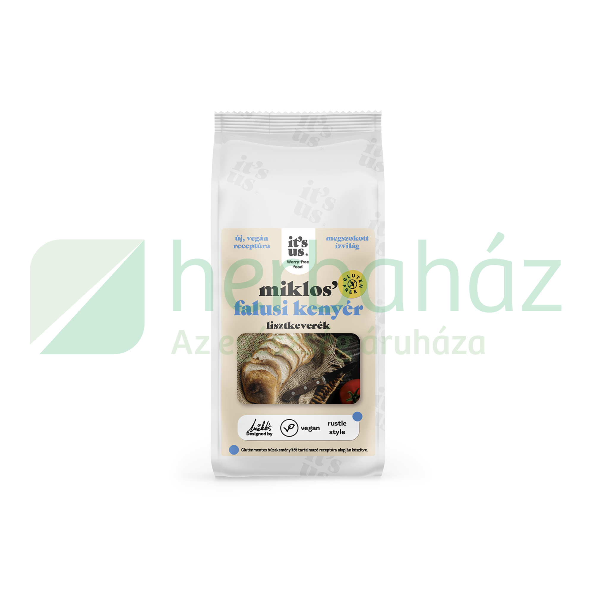 GLUTÉNMENTES ITS US MIKLOS FALUSI KENYÉR LISZTKEVERÉK 500G