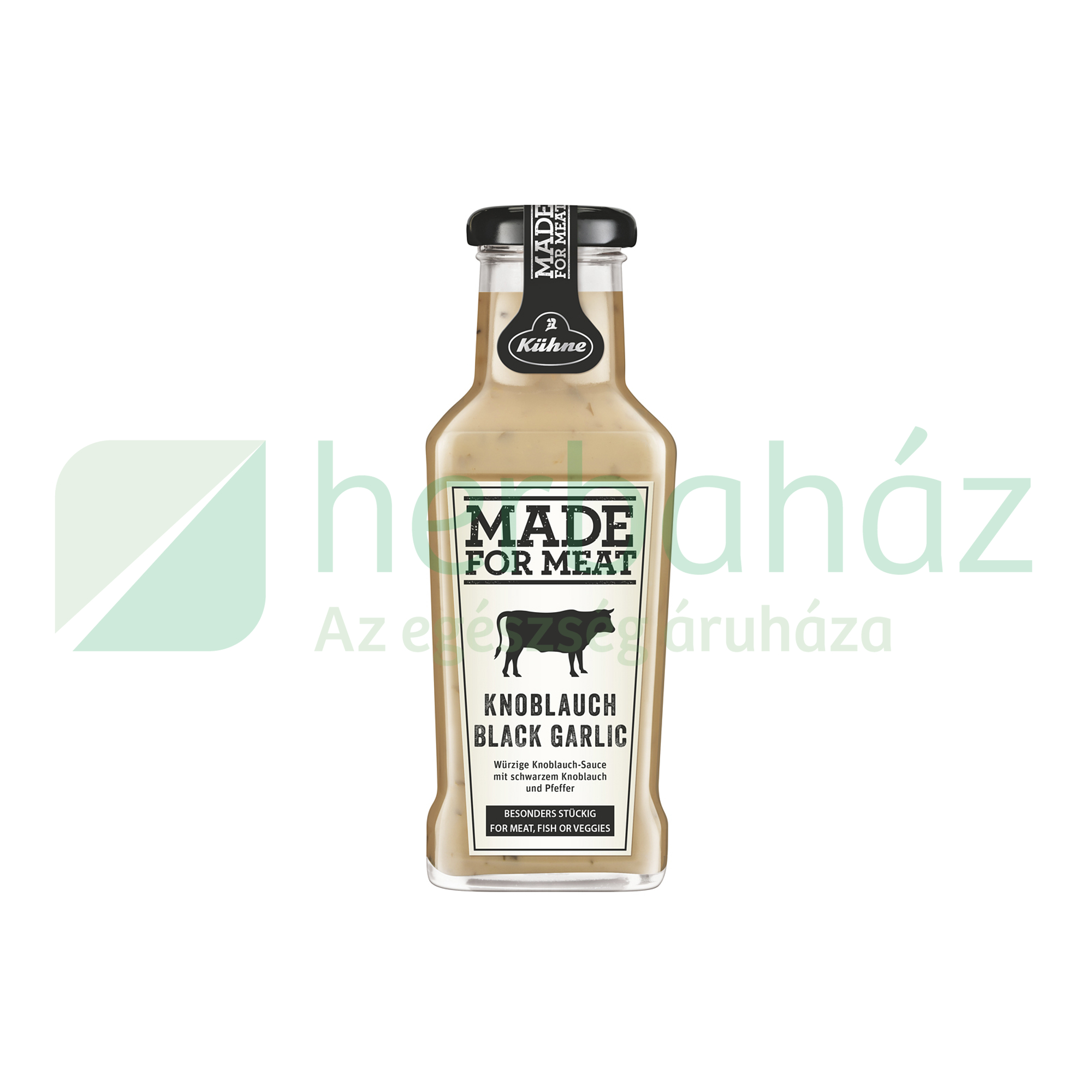 GLUTÉNMENTES KÜHNE MADE FOR MEAT FEKETE FOKHAGYMÁS SZÓSZ 235ML