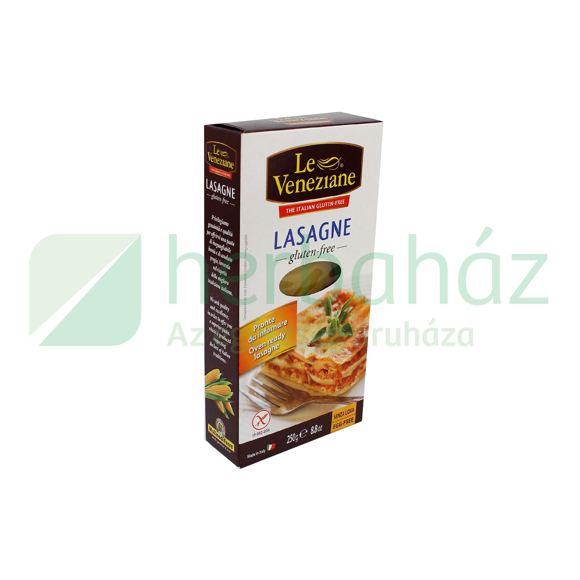 GLUTÉNMENTES LE VENEZIANE LASAGNE 250G