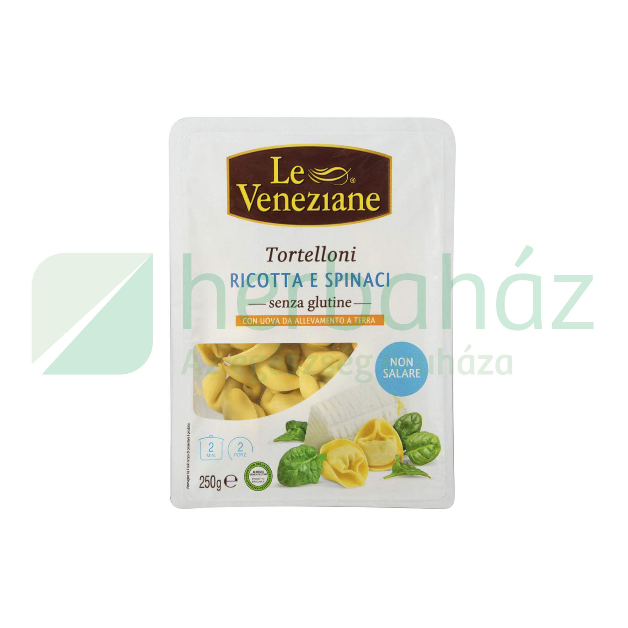 GLUTÉNMENTES LE VENEZIANE TORTELLINI RICOTTÁVAL-SPENÓTTAL 250G