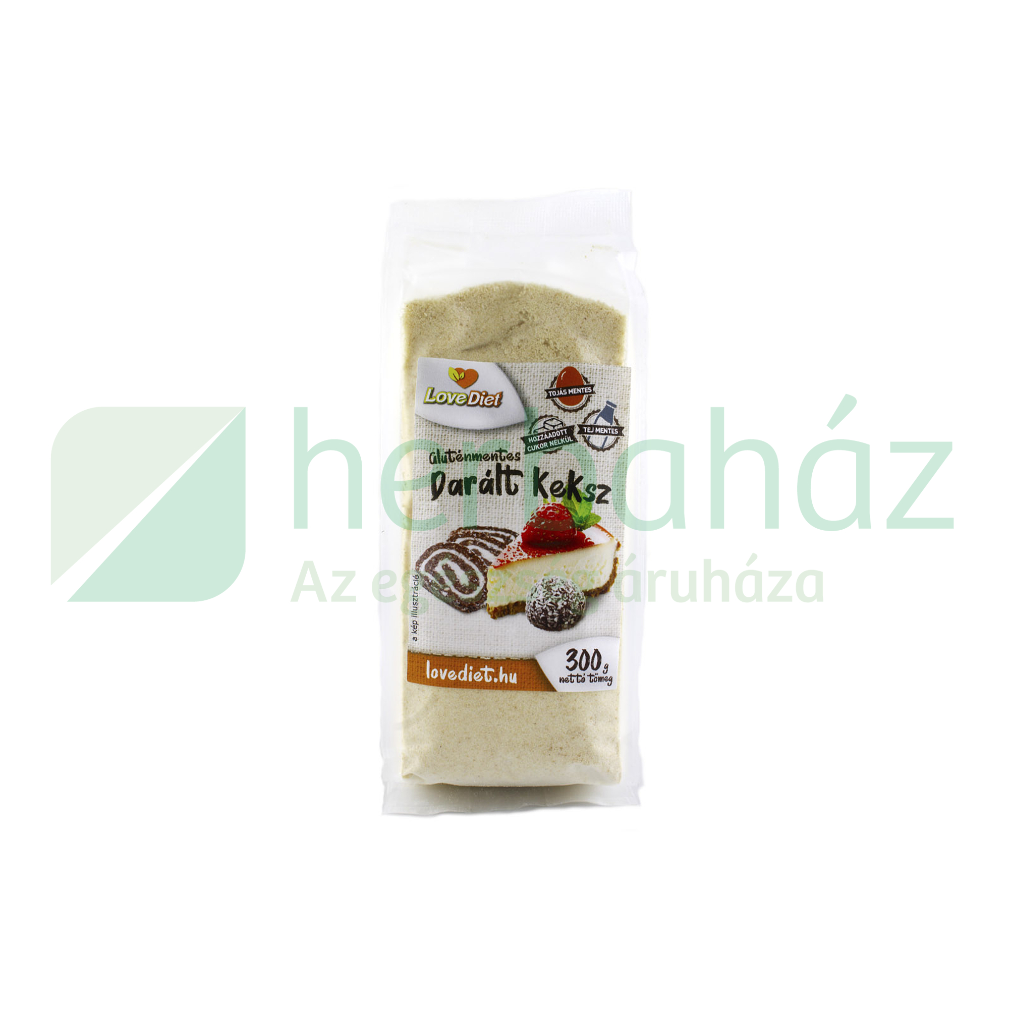 GLUTÉNMENTES LOVE DIET DARÁLT KEKSZ 300G