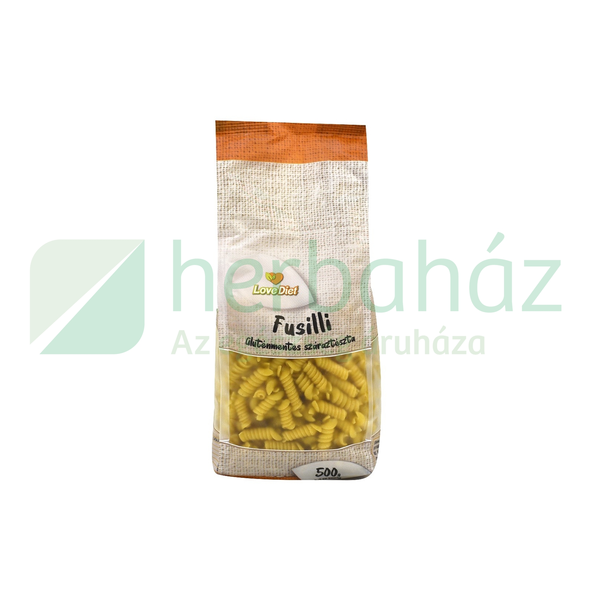 GLUTÉNMENTES LOVE DIET FUSILLI SZÁRAZTÉSZTA 500G