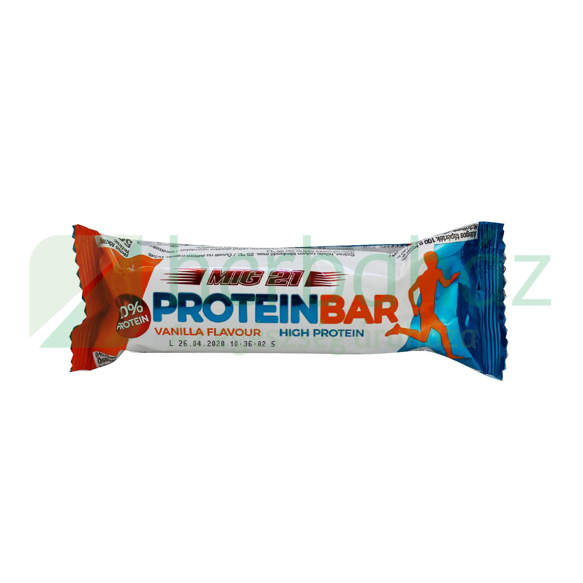 GLUTÉNMENTES MIG 21 VANÍLIA ÍZŰ PROTEINSZELET TEJCSOKOLÁDÉ BEVONATBAN 50G