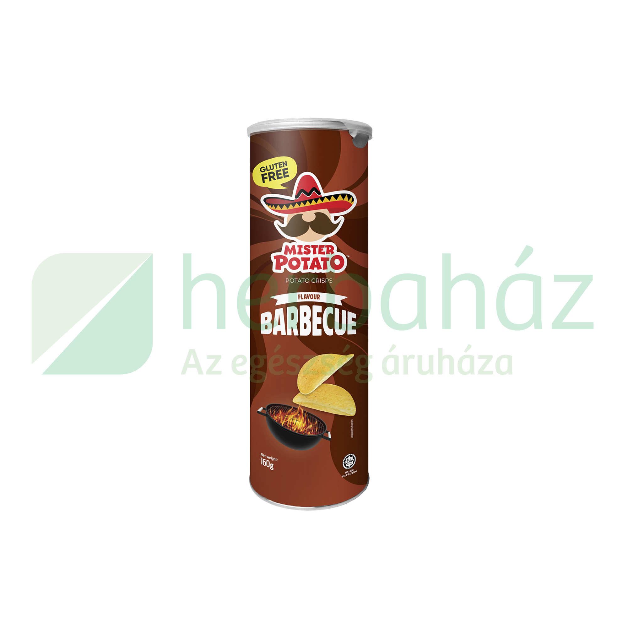 GLUTÉNMENTES MISTER POTATO CRISPS BBQ 160G