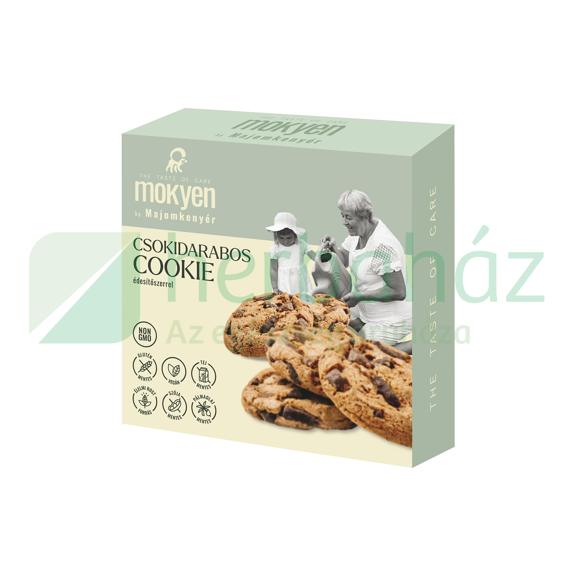GLUTÉNMENTES MOKYEN BY MAJOMKENYÉR KEKSZ CSOKIDARABOS COOKIE HCN 50G