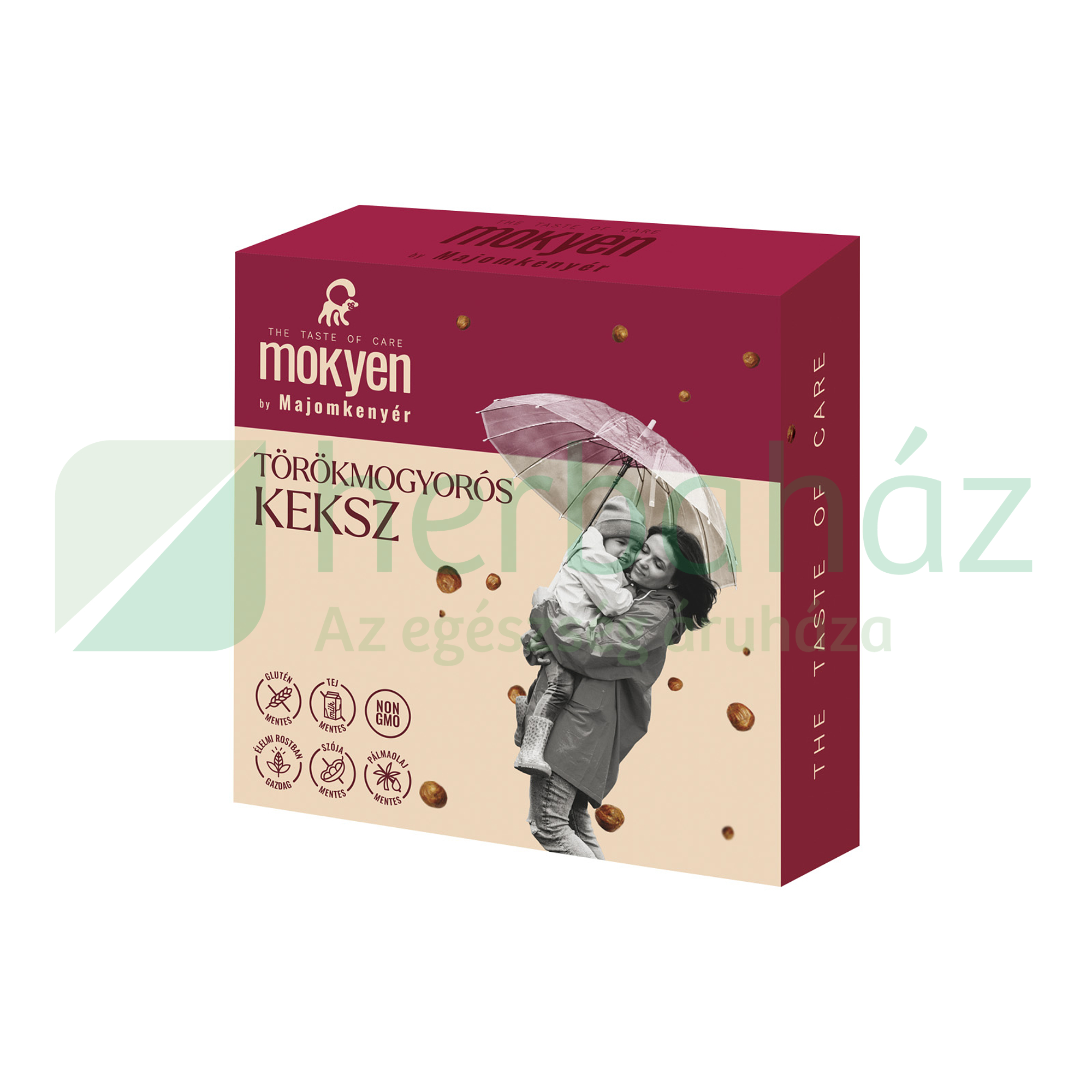 GLUTÉNMENTES MOKYEN BY MAJOMKENYÉR KEKSZ TÖRÖKMOGYORÓS 50G