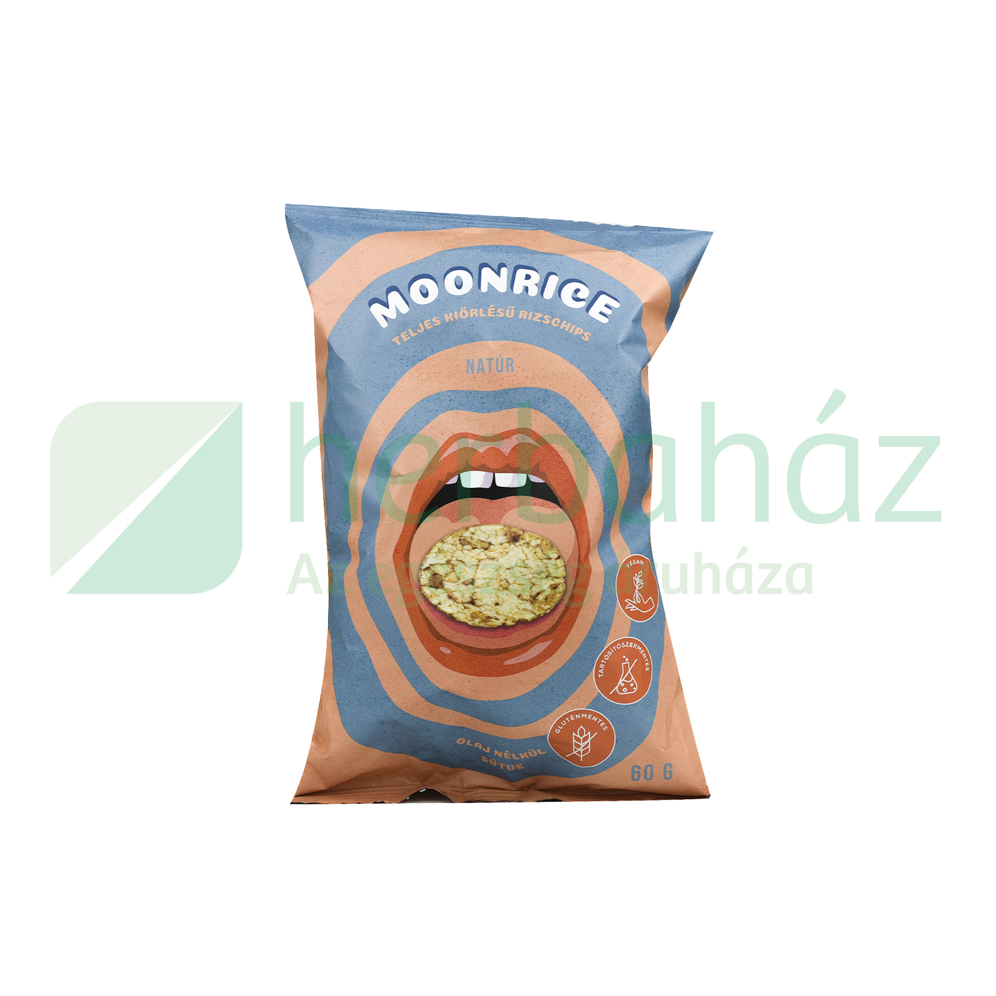 GLUTÉNMENTES MOONRICE RIZSCHIPS NATÚR 60G