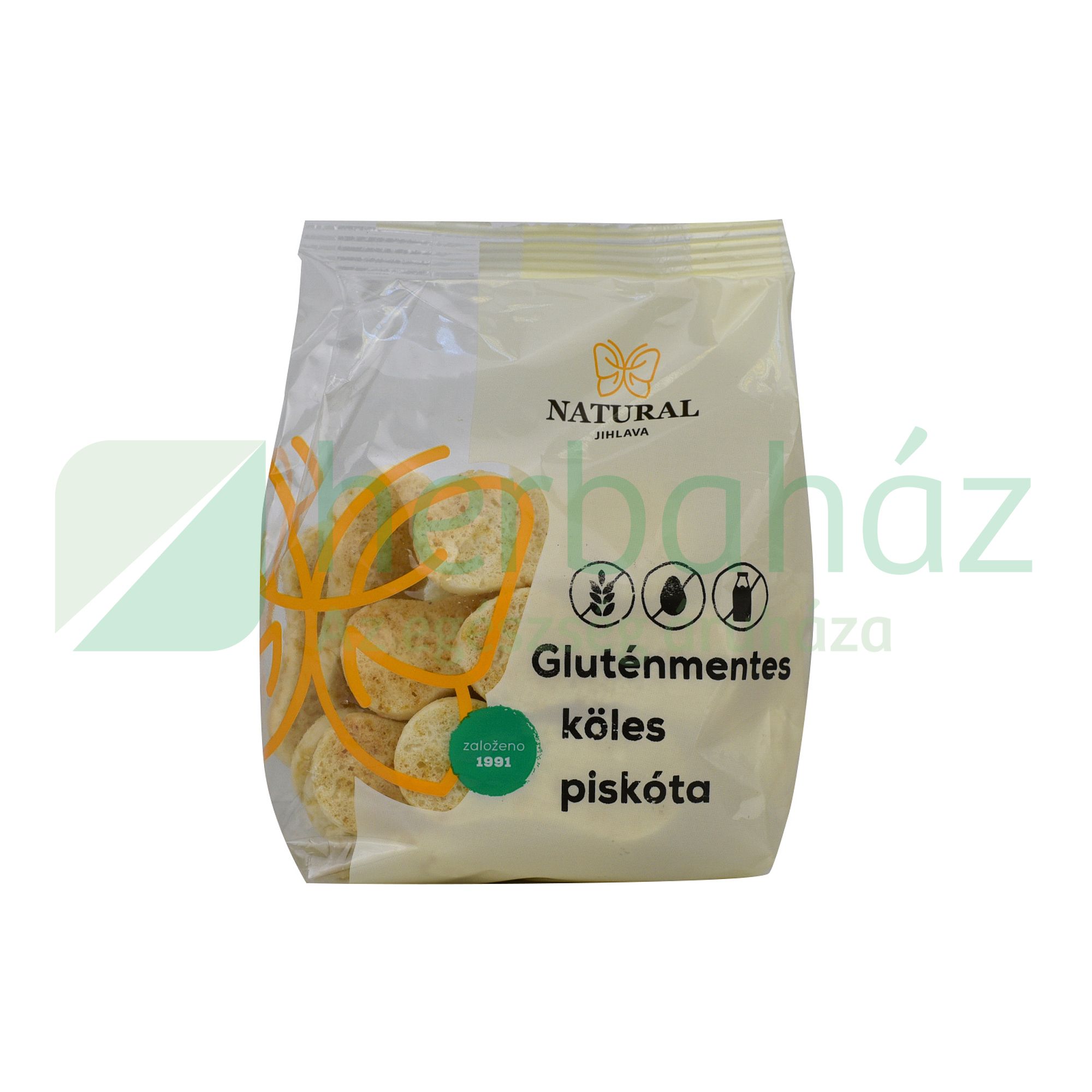 GLUTÉNMENTES NATURAL KÖLES PISKÓTA 150G