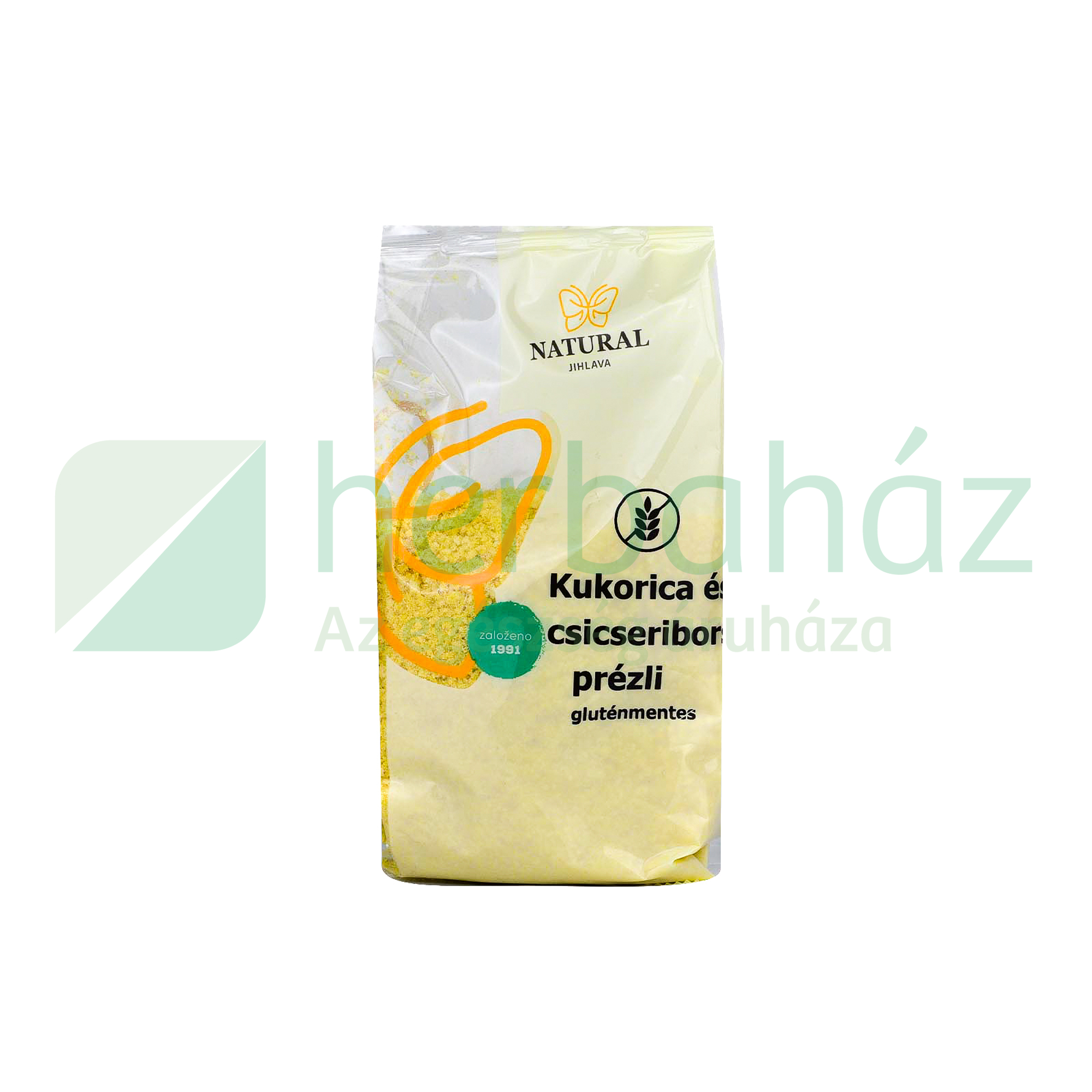 GLUTÉNMENTES NATURAL KUKORICA ÉS CSICSERIBORSÓ PRÉZLI 200G