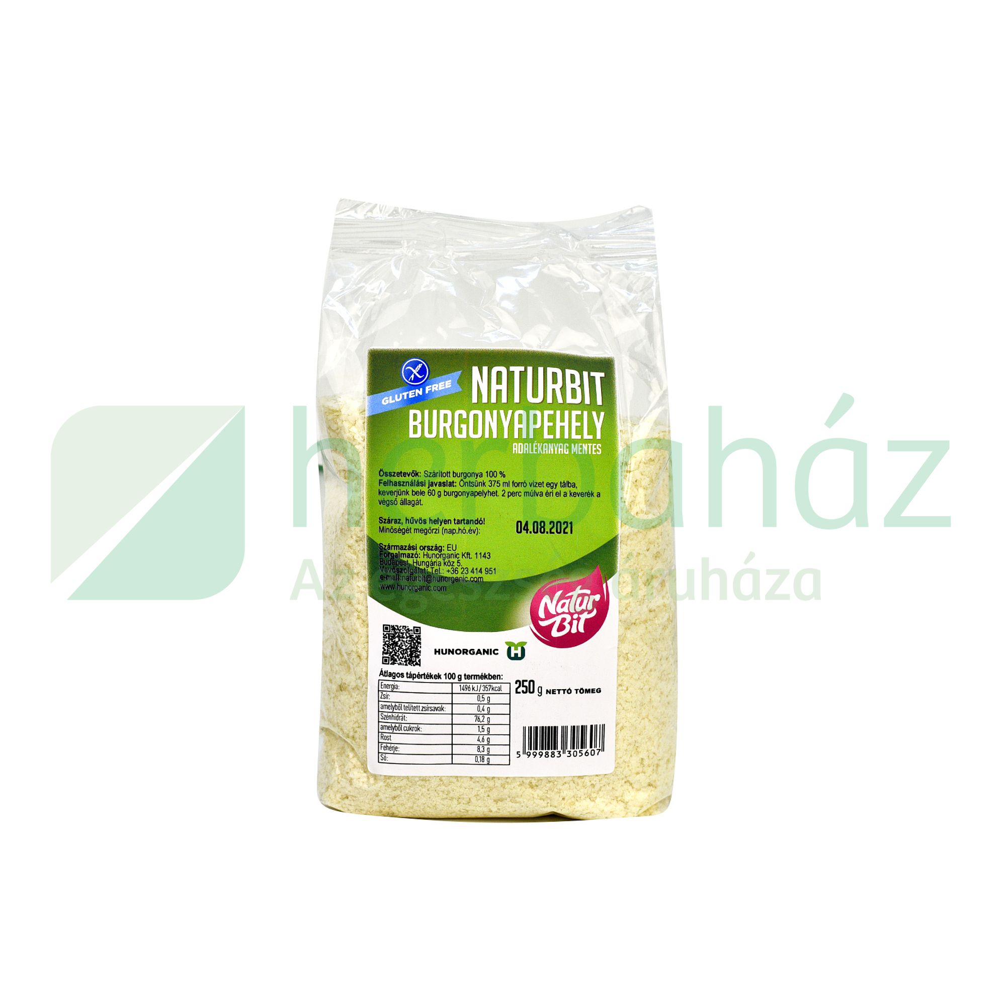 GLUTÉNMENTES NATURBIT BURGONYAPEHELY 250G