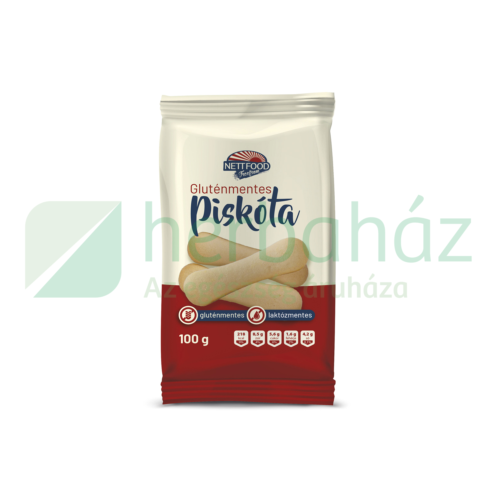 GLUTÉNMENTES NETT FOOD PISKÓTA, LAKTÓZMENTES 100G