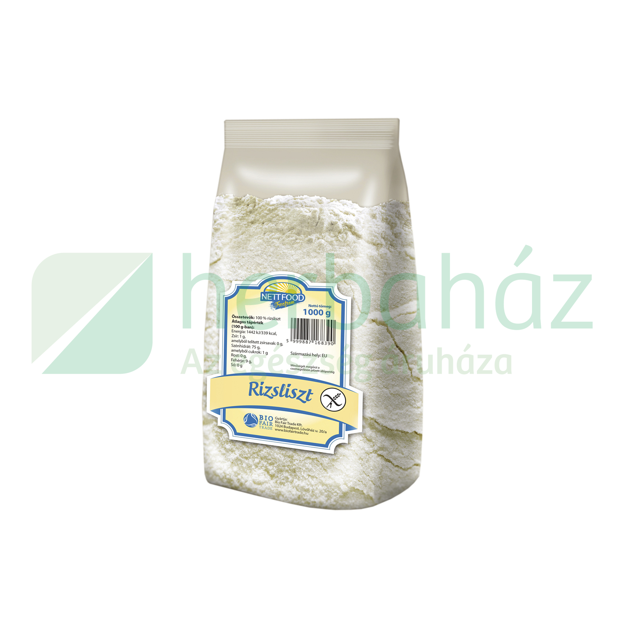 GLUTÉNMENTES NETT FOOD RIZSLISZT 1000G