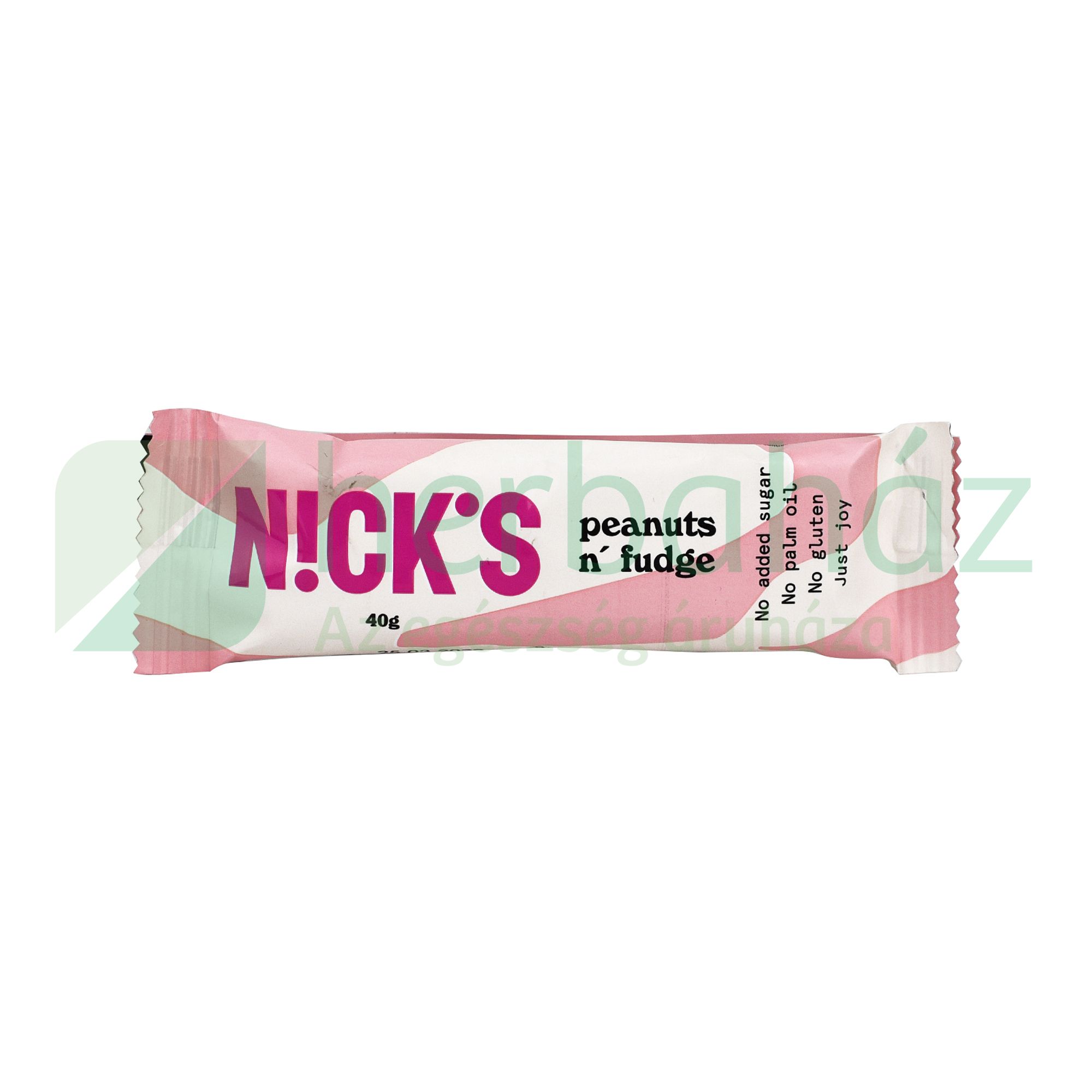 GLUTÉNMENTES NICKS PEANUTS-FUDGE SZELET 40G