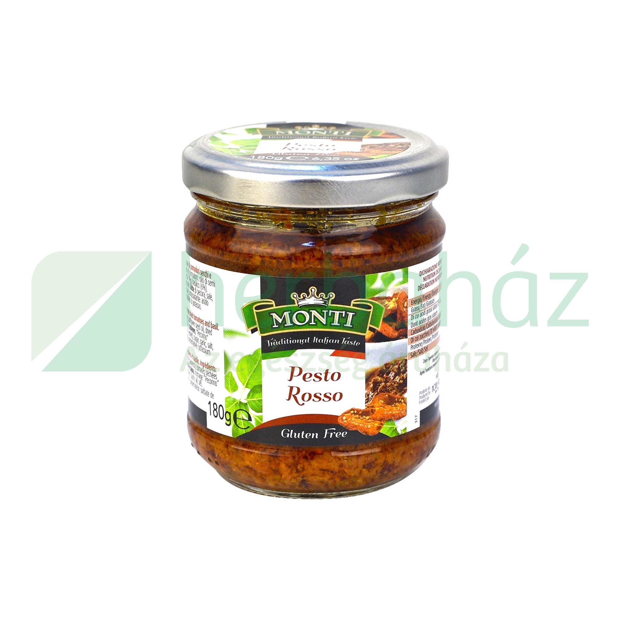 GLUTÉNMENTES NORDSALSE MONTI PESTO VÖRÖS 180G