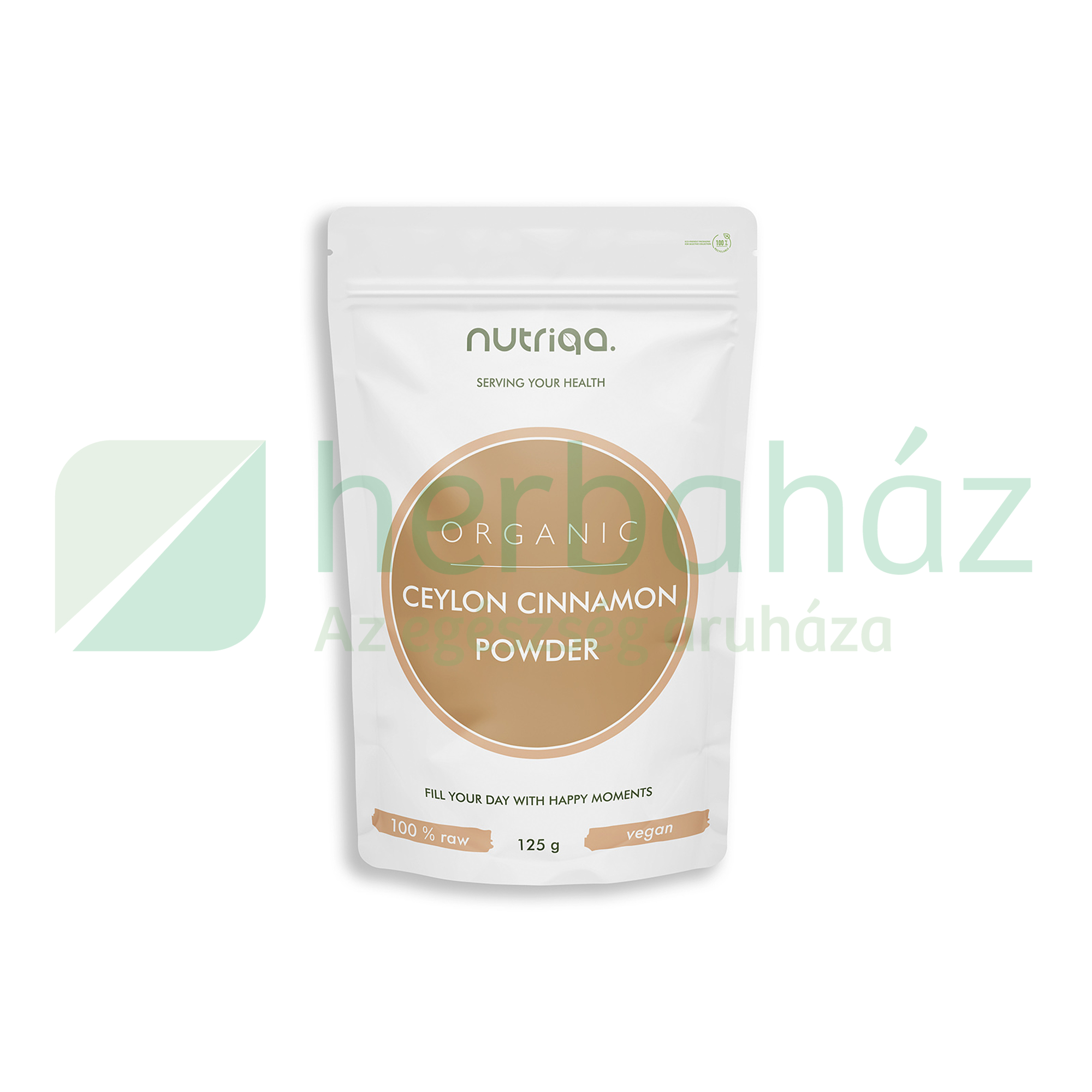 BIO NUTRIQA ORGANIC CEYLONI FAHÉJPOR 125G