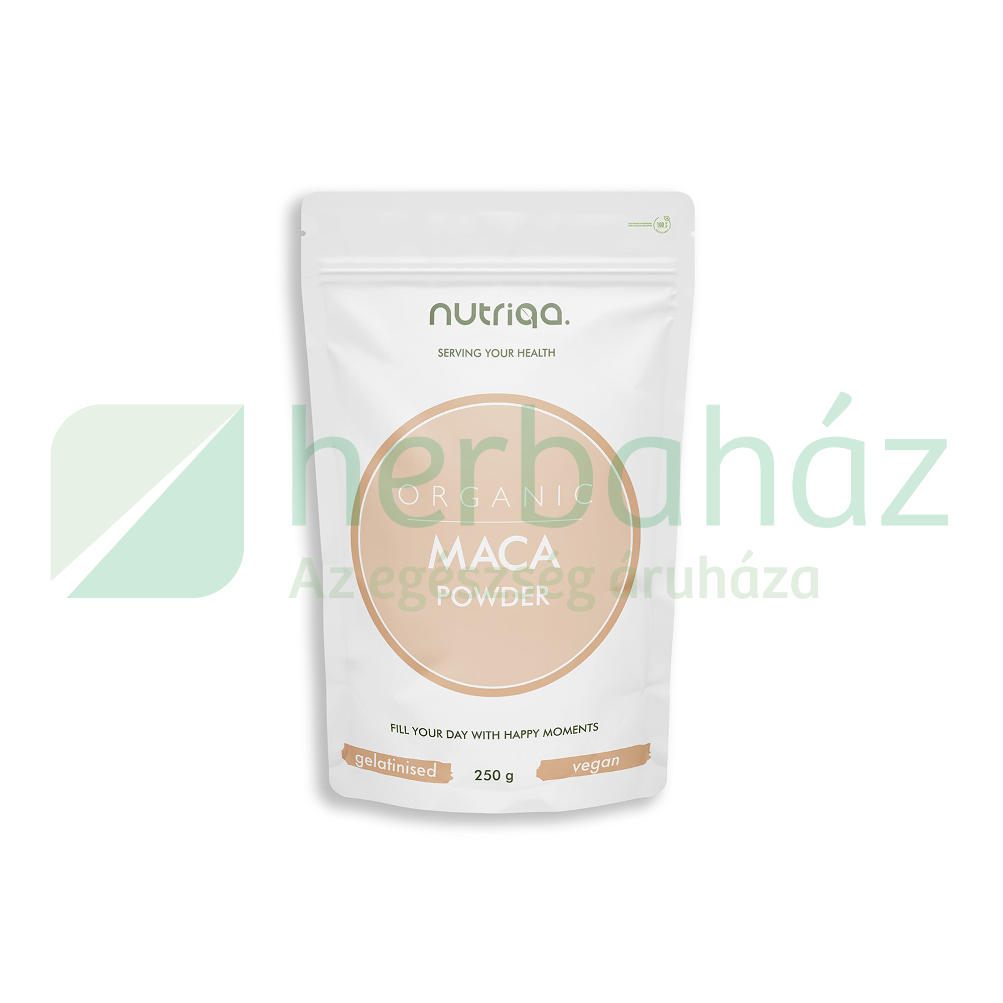 BIO NUTRIQA ORGANIC MACA GYŐKÉR POR, ZSELATINIZÁLT 250G