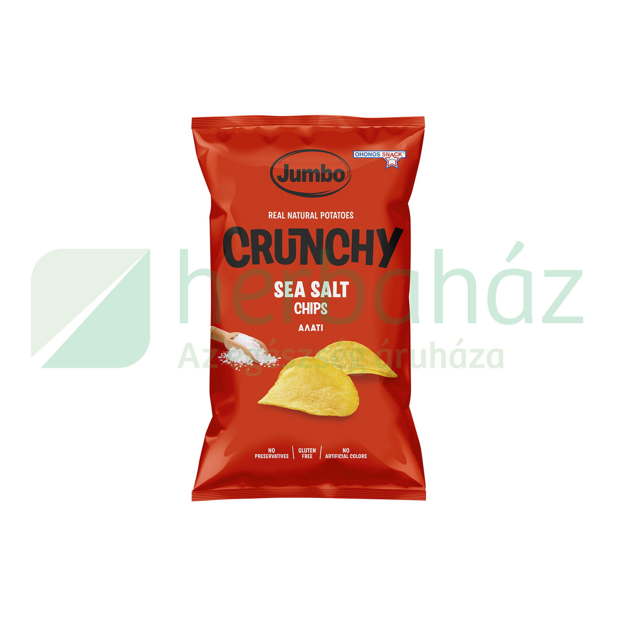 GLUTÉNMENTES OHONOS JUMBO SNACK  CRUNCHY CHIPS CLASSIC SÓS 50G