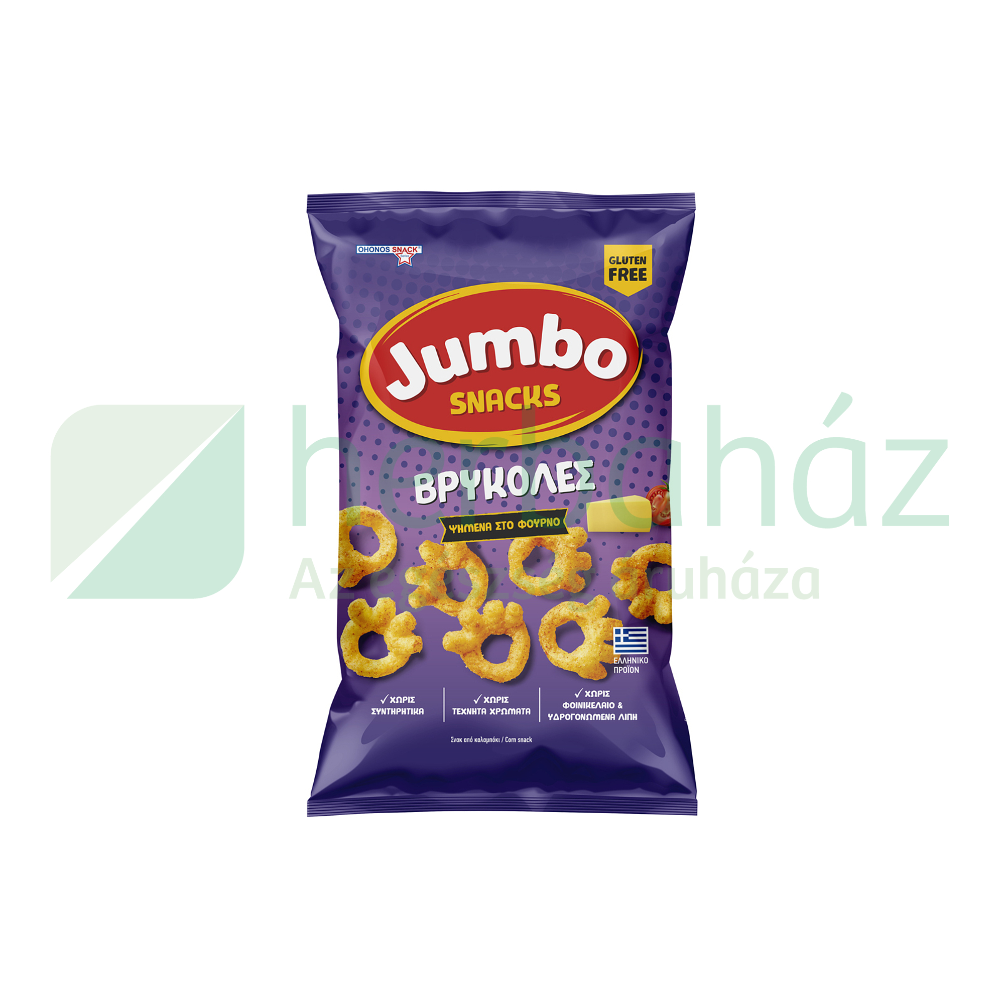 GLUTÉNMENTES OHONOS JUMBO SNACK KUKORICA - SAJTOS, PARADICSOMOS 35G